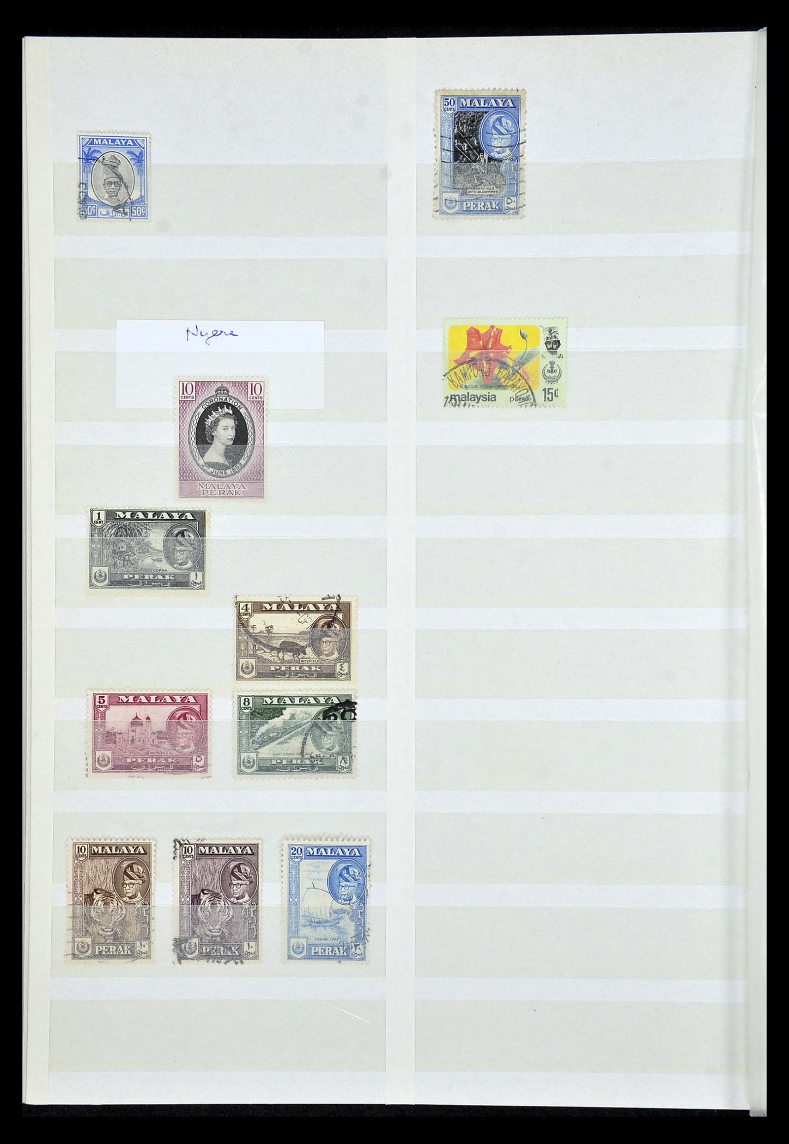 35040 038 - Postzegelverzameling 35040 Maleisië en Staten 1867-1963.