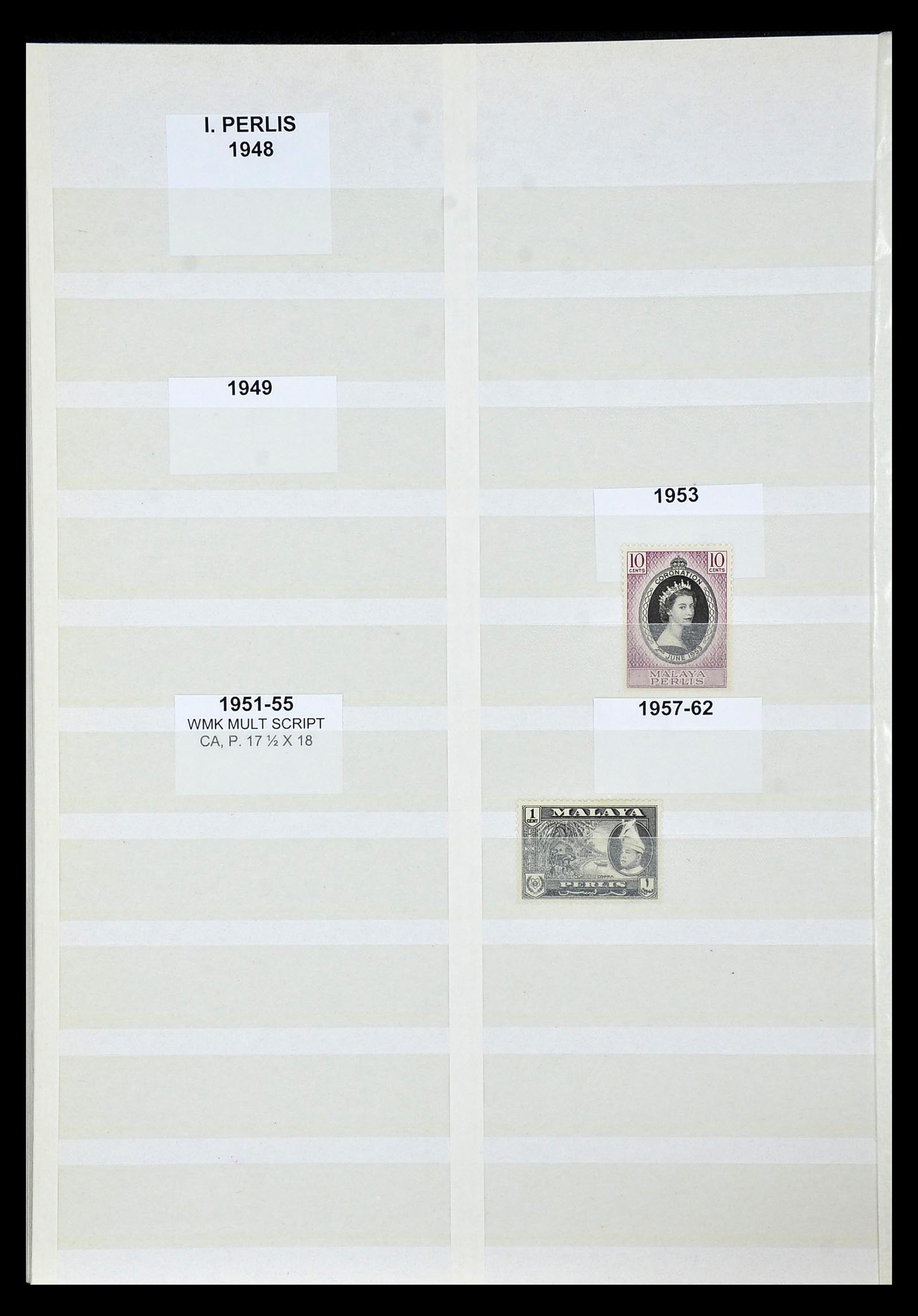 35040 039 - Postzegelverzameling 35040 Maleisië en Staten 1867-1963.