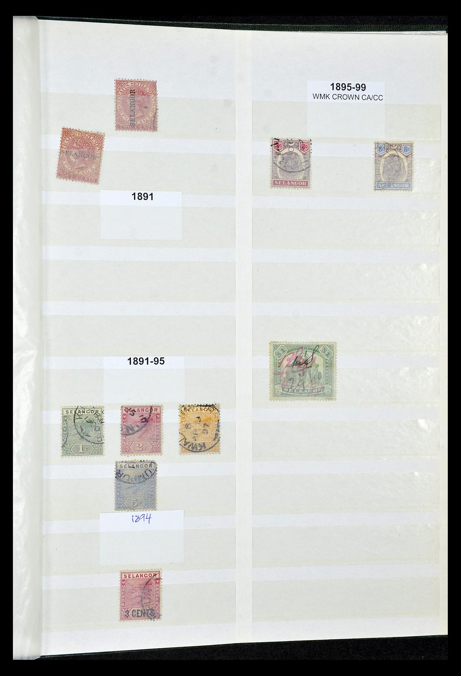 35040 040 - Postzegelverzameling 35040 Maleisië en Staten 1867-1963.