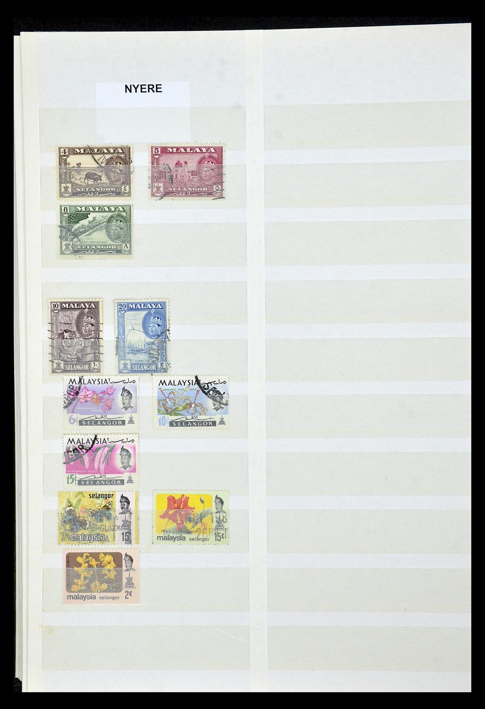35040 043 - Postzegelverzameling 35040 Maleisië en Staten 1867-1963.