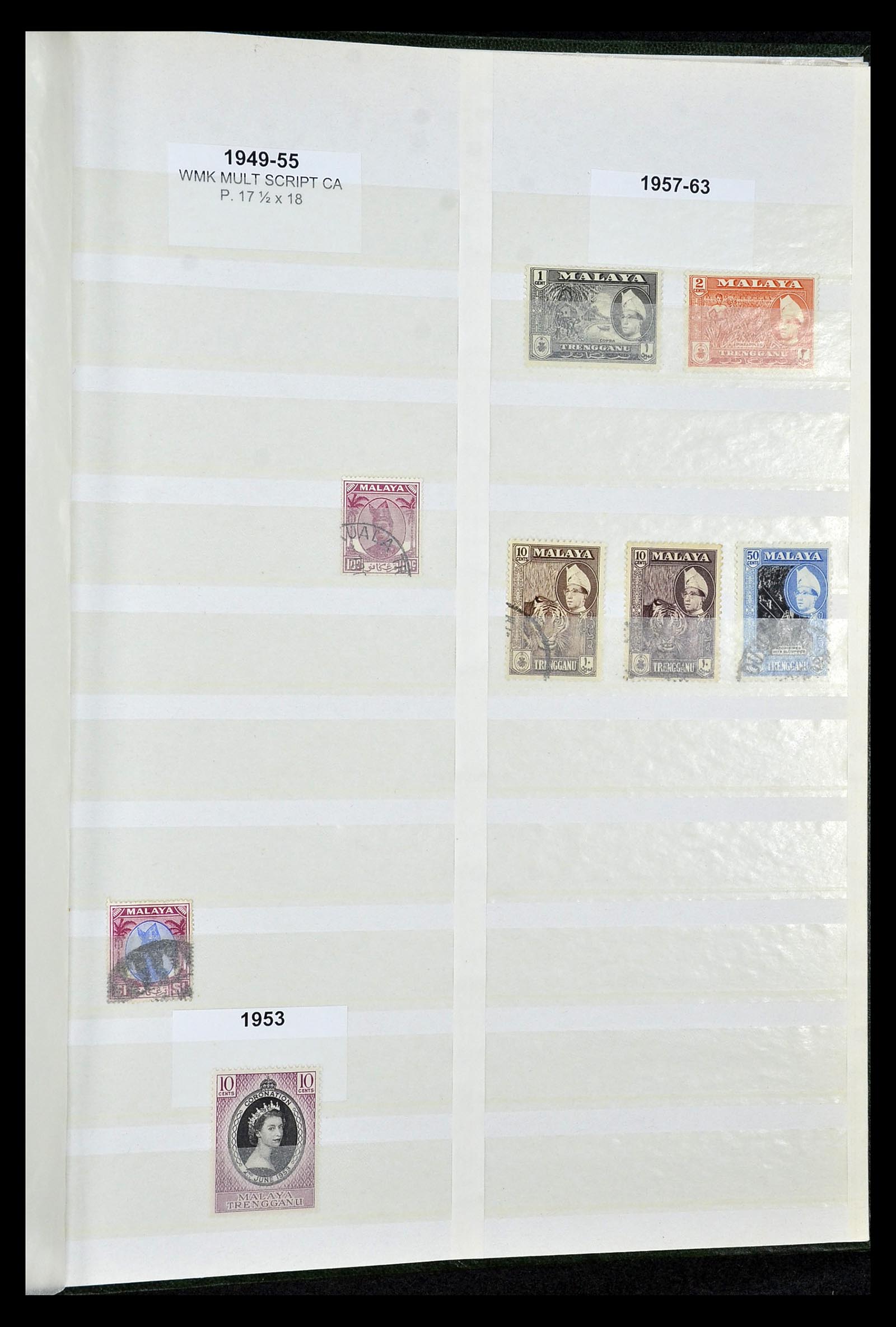 35040 045 - Postzegelverzameling 35040 Maleisië en Staten 1867-1963.