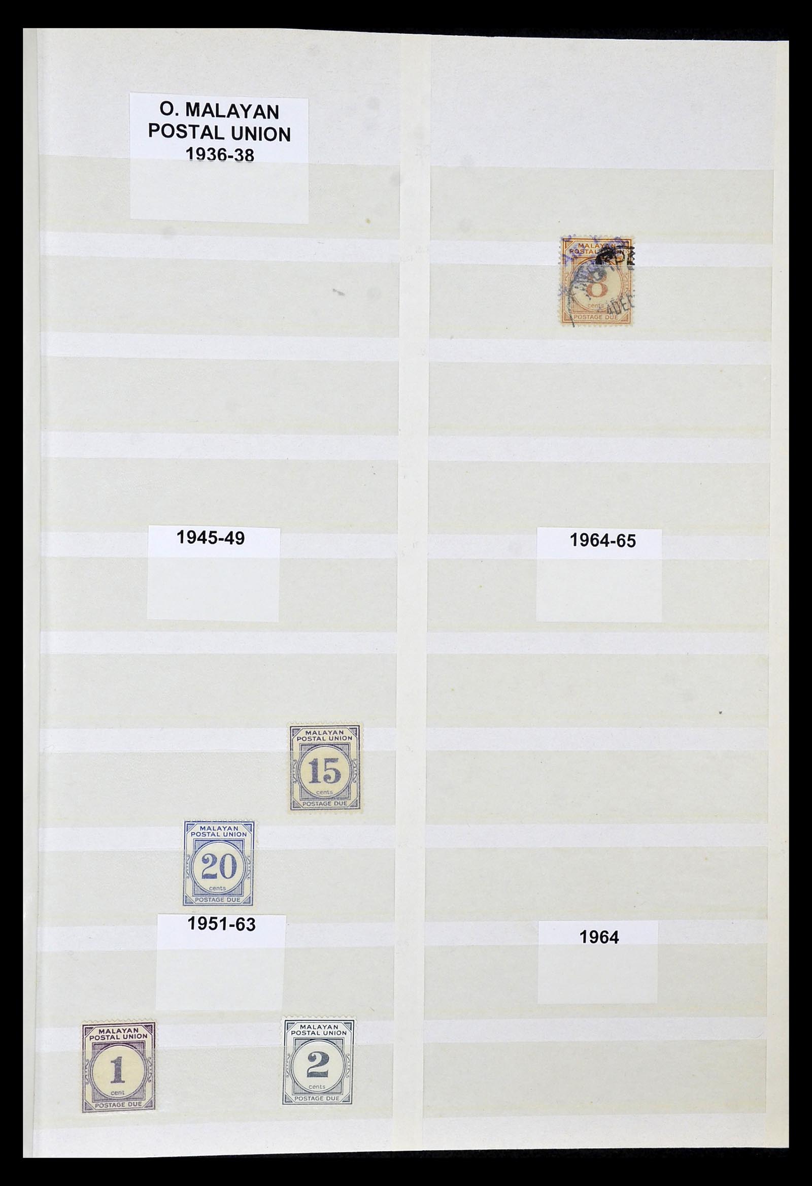 35040 051 - Postzegelverzameling 35040 Maleisië en Staten 1867-1963.