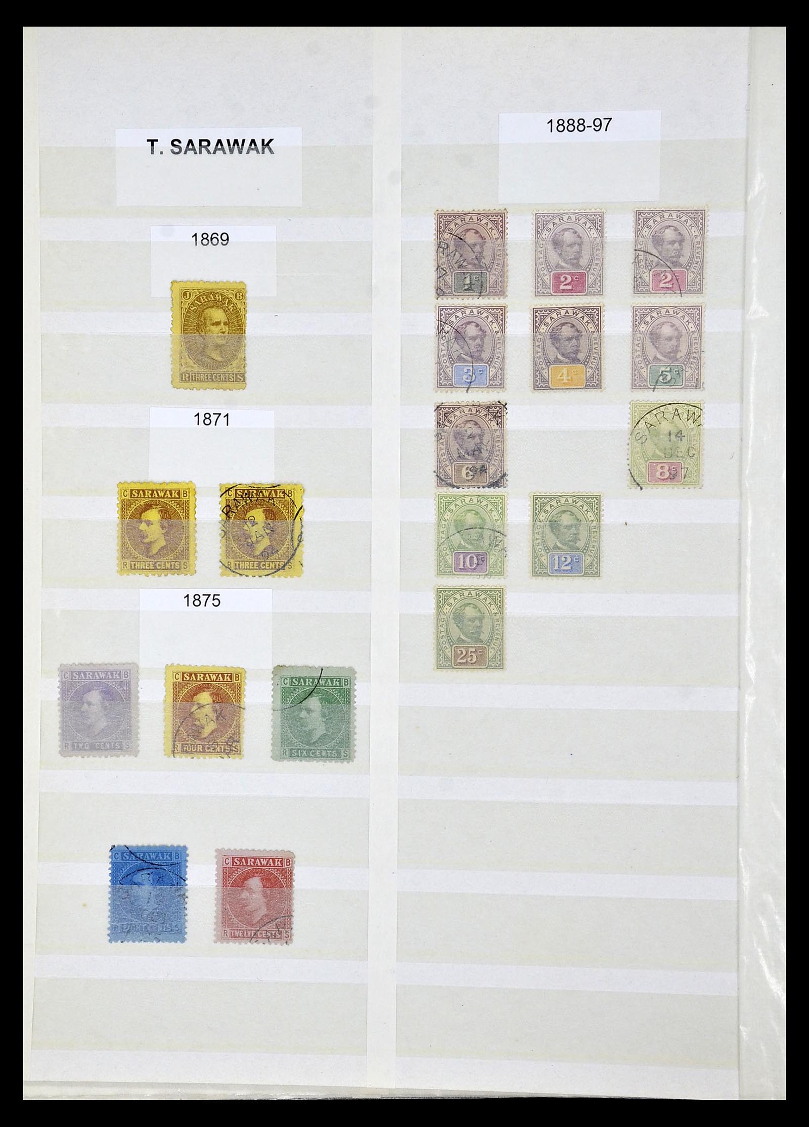 35040 059 - Postzegelverzameling 35040 Maleisië en Staten 1867-1963.