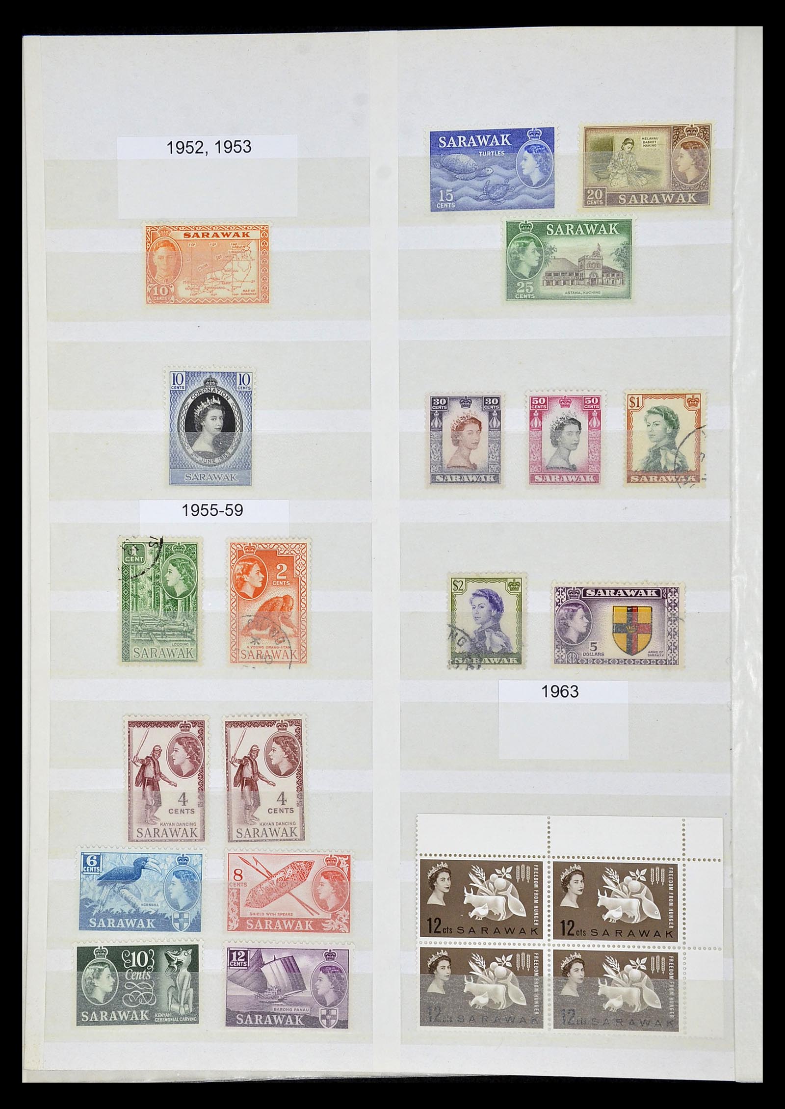 35040 065 - Postzegelverzameling 35040 Maleisië en Staten 1867-1963.