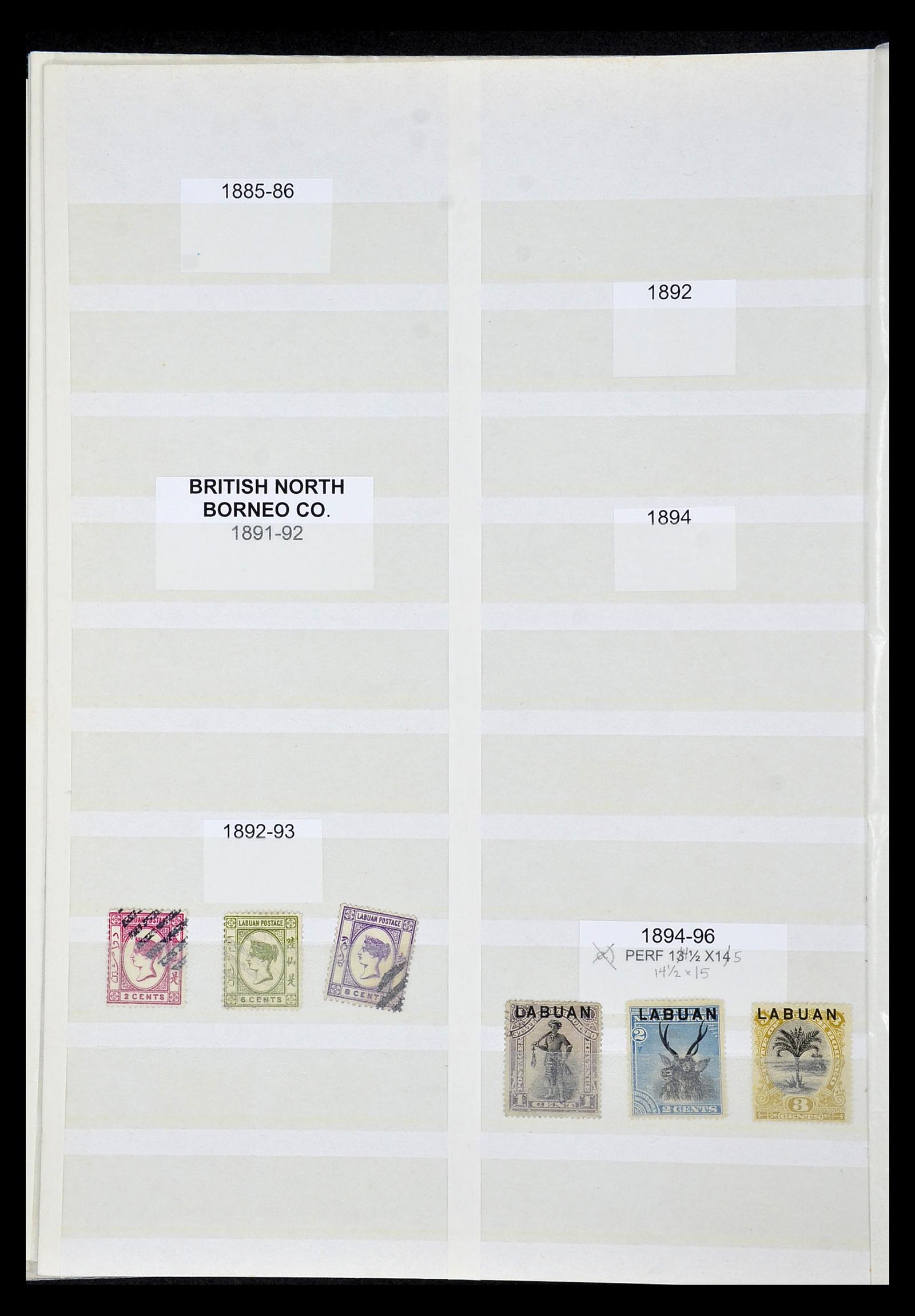 35040 068 - Postzegelverzameling 35040 Maleisië en Staten 1867-1963.