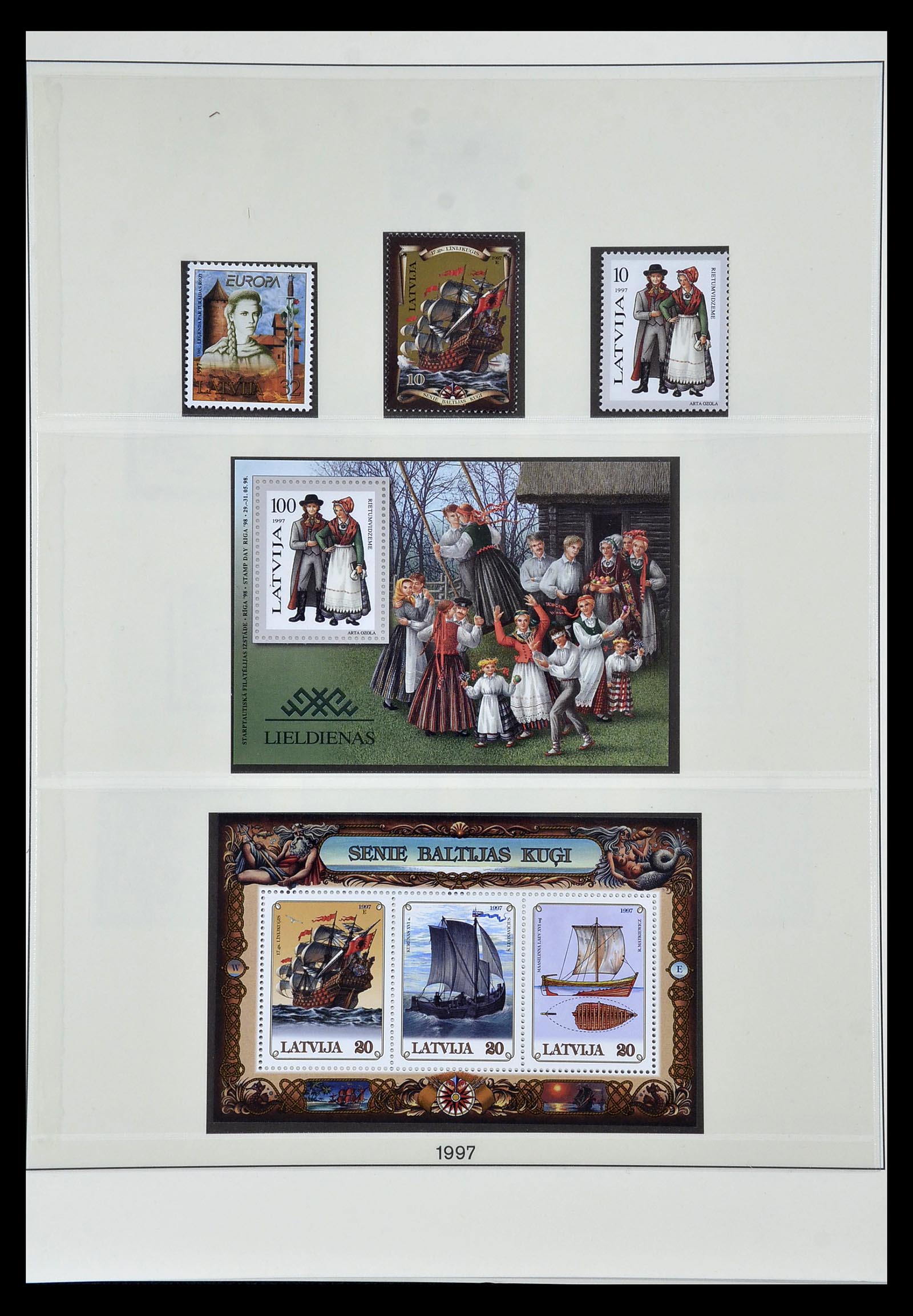 35042 001 - Postzegelverzameling 35042 Letland 1991-2004.