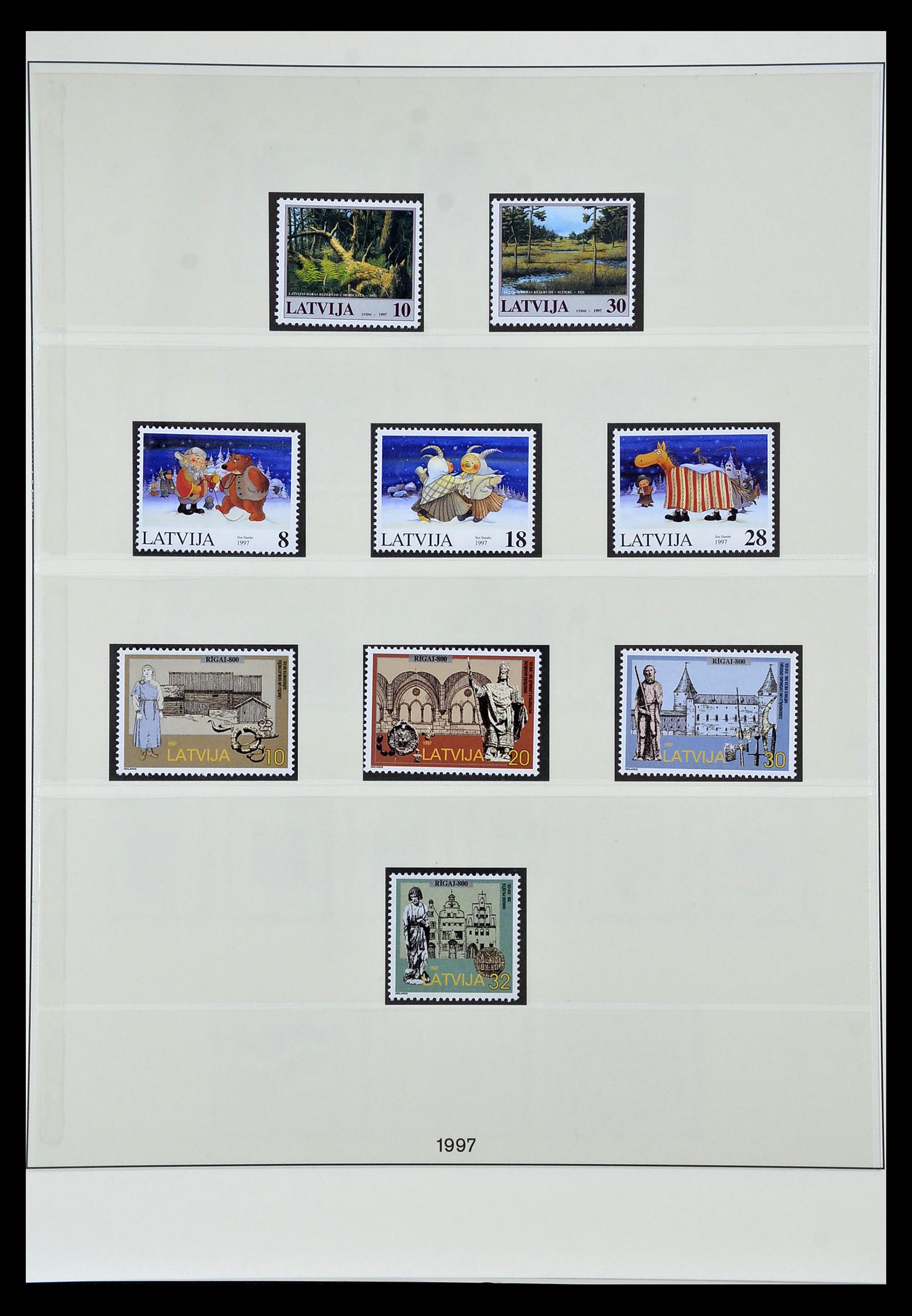 35042 003 - Postzegelverzameling 35042 Letland 1991-2004.