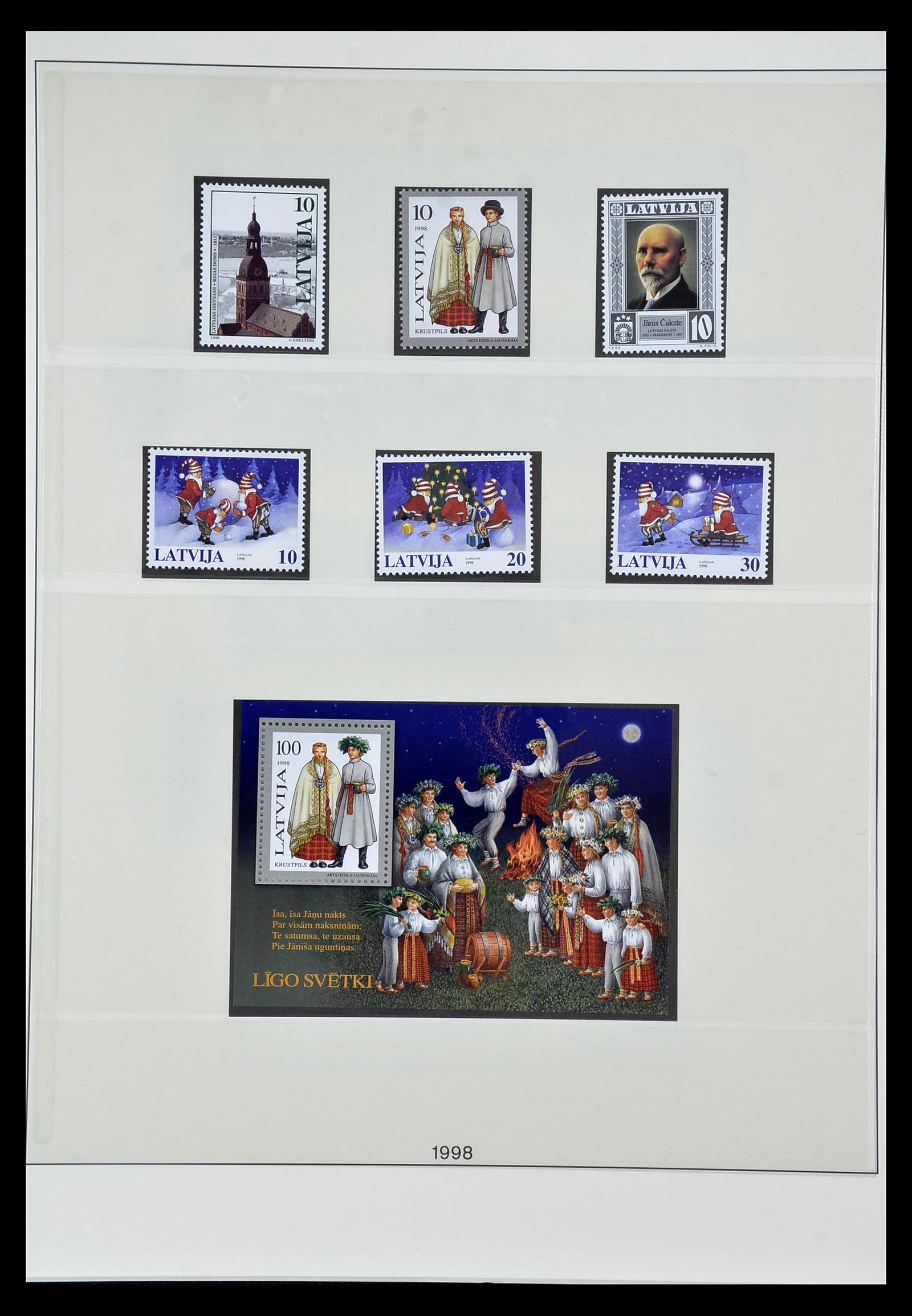 35042 005 - Postzegelverzameling 35042 Letland 1991-2004.