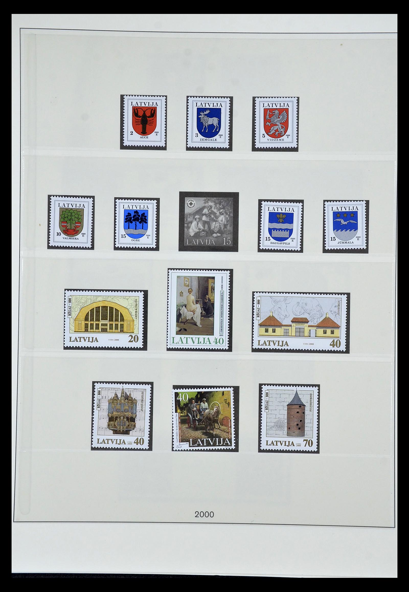 35042 008 - Postzegelverzameling 35042 Letland 1991-2004.