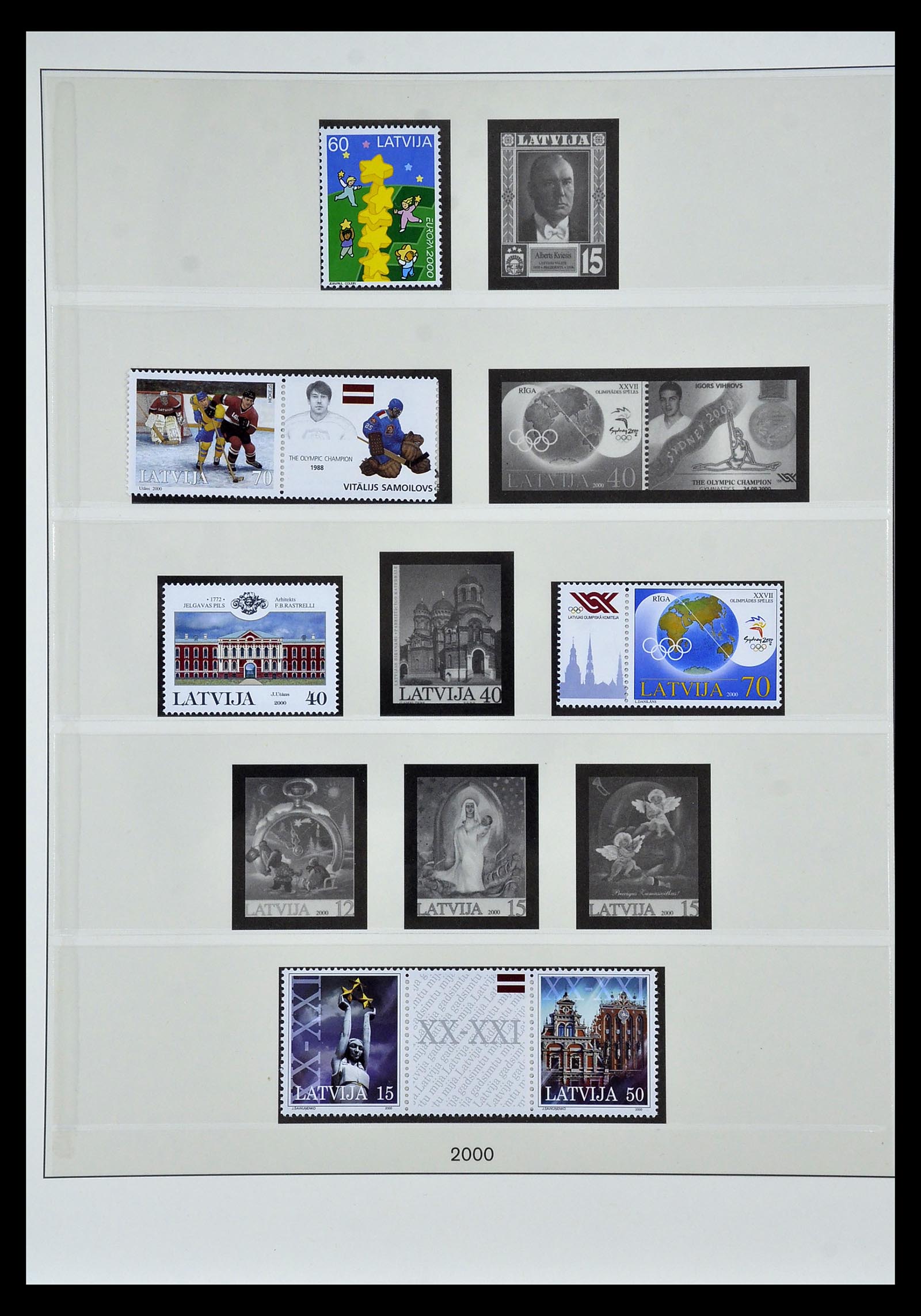 35042 009 - Postzegelverzameling 35042 Letland 1991-2004.
