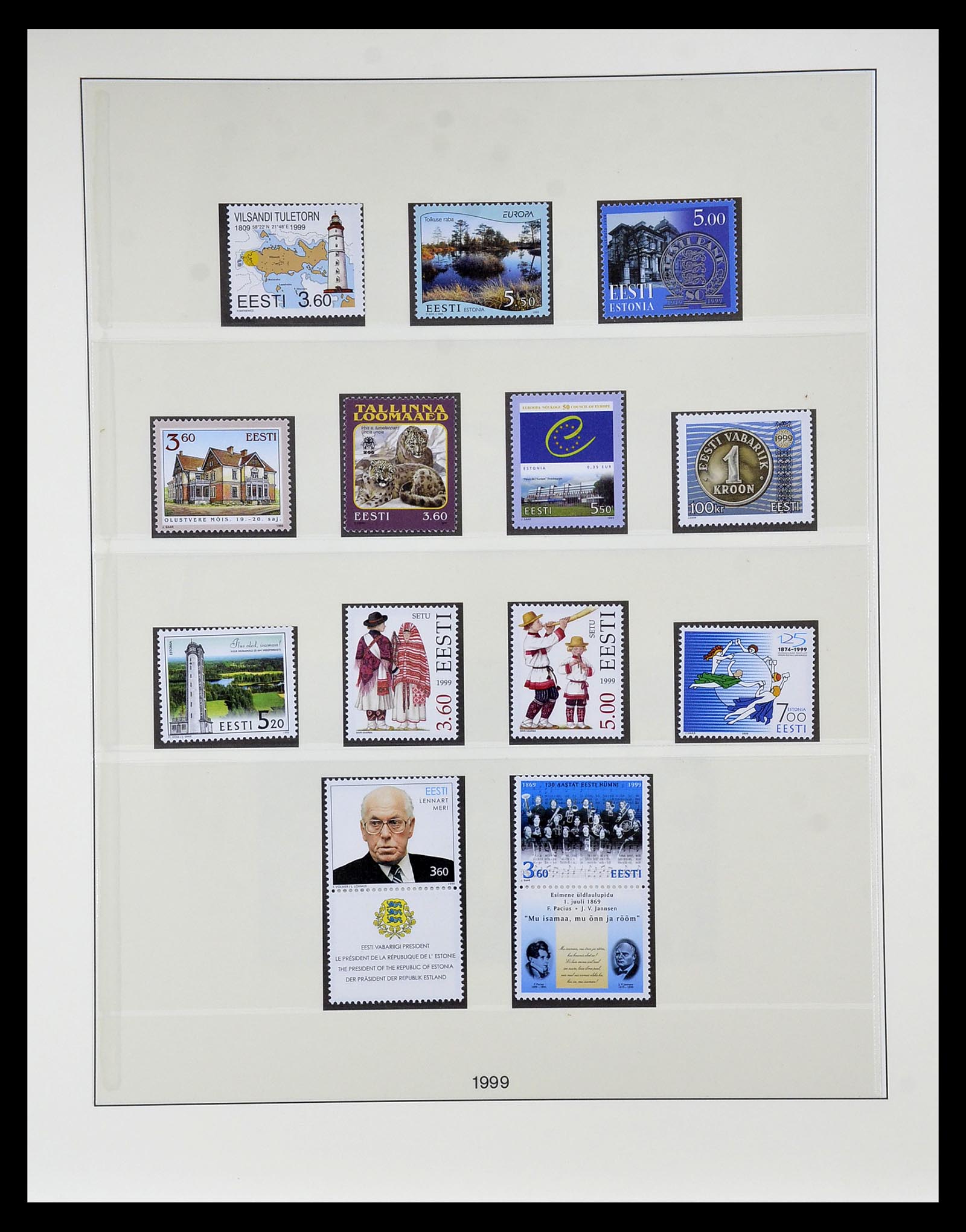 35044 004 - Postzegelverzameling 35044 Estland 1991-2004.