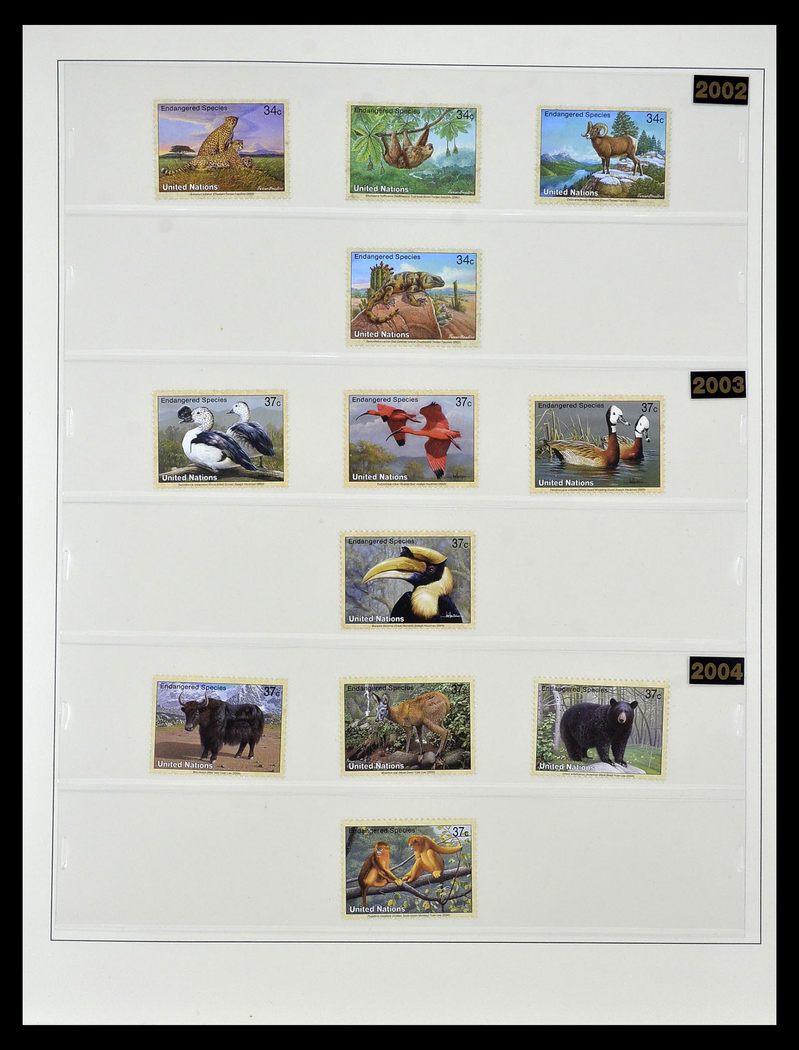 35045 0045 - Postzegelverzameling 35045 Verenigde Naties 1951-2013.