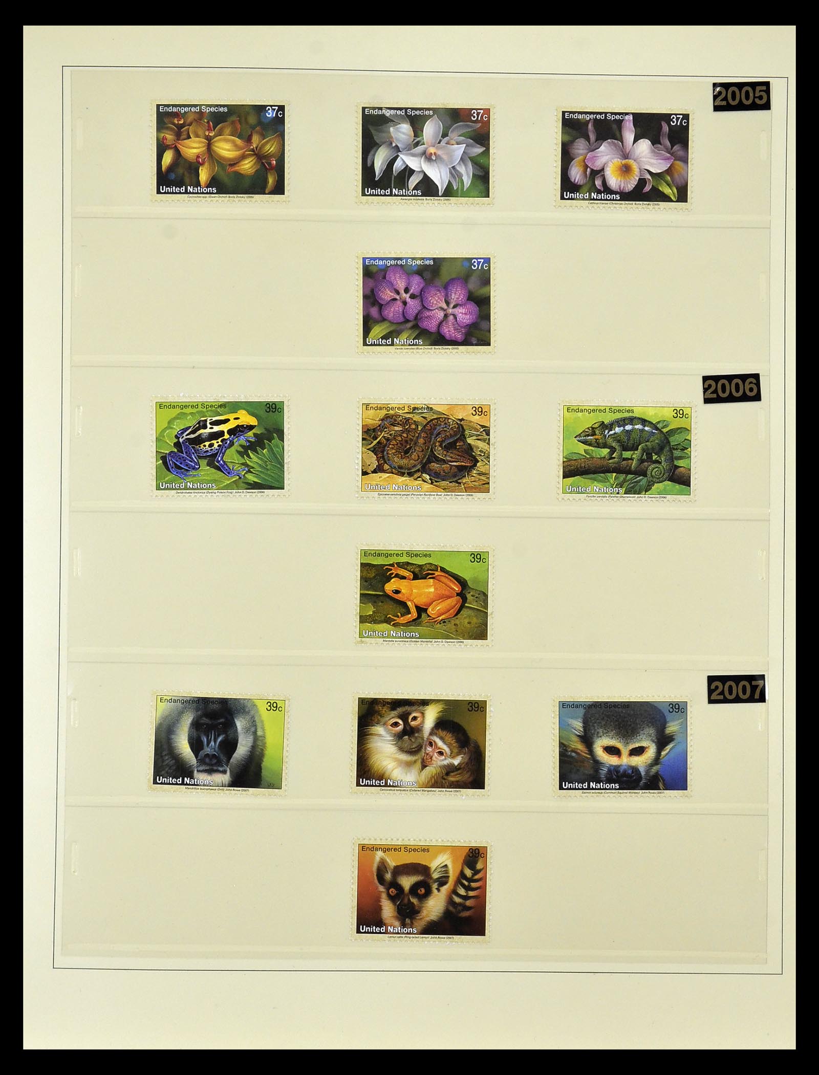 35045 0046 - Postzegelverzameling 35045 Verenigde Naties 1951-2013.
