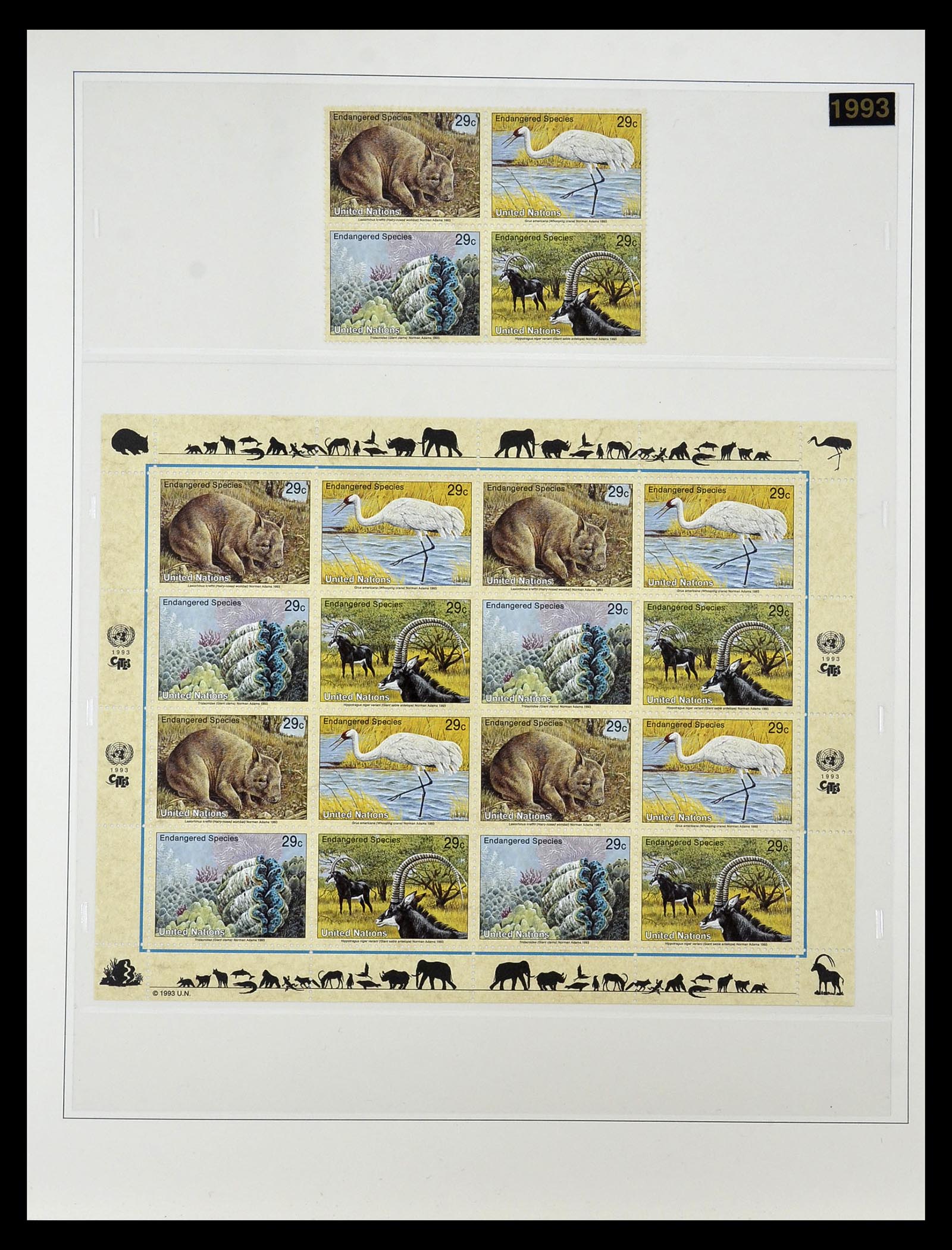 35045 0049 - Postzegelverzameling 35045 Verenigde Naties 1951-2013.