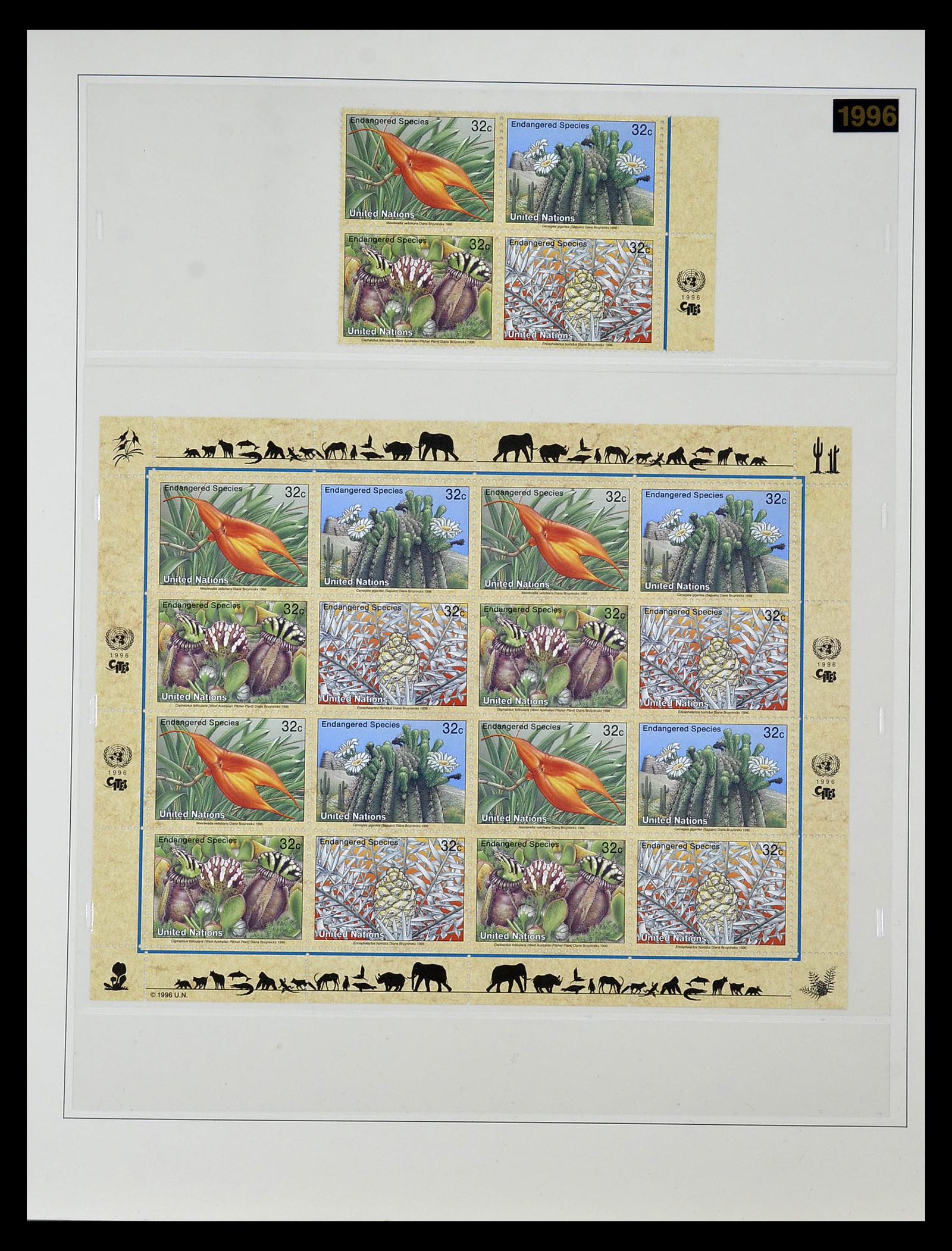 35045 0052 - Postzegelverzameling 35045 Verenigde Naties 1951-2013.