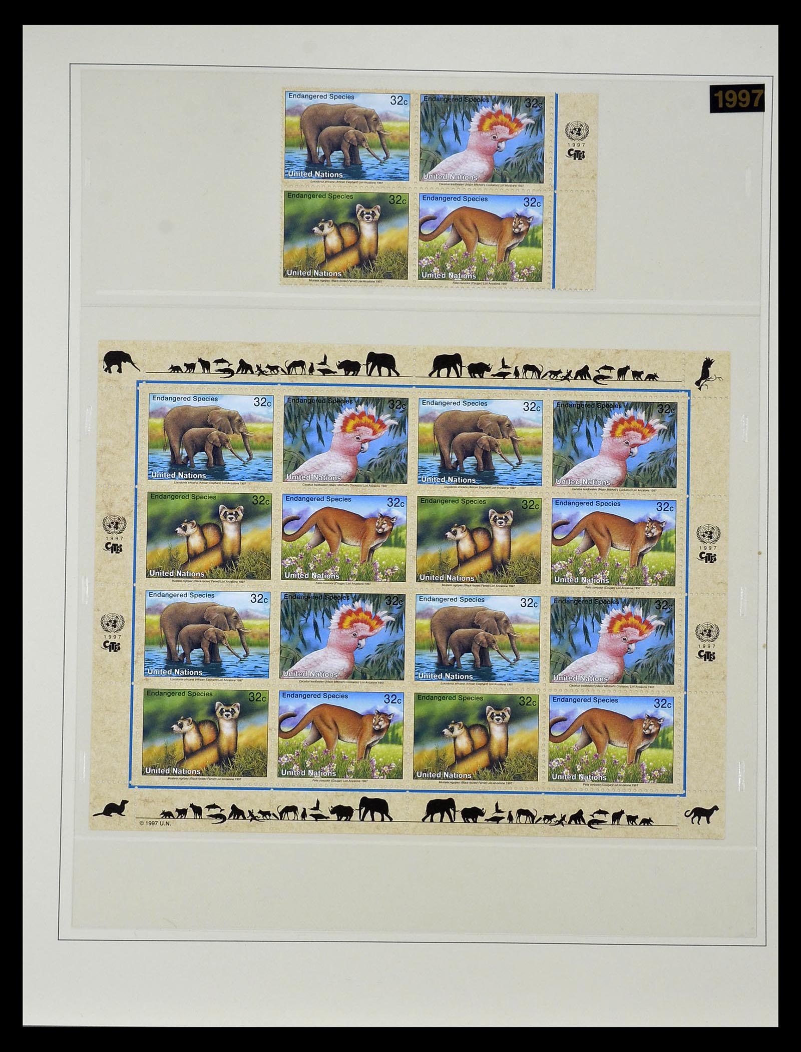 35045 0053 - Postzegelverzameling 35045 Verenigde Naties 1951-2013.