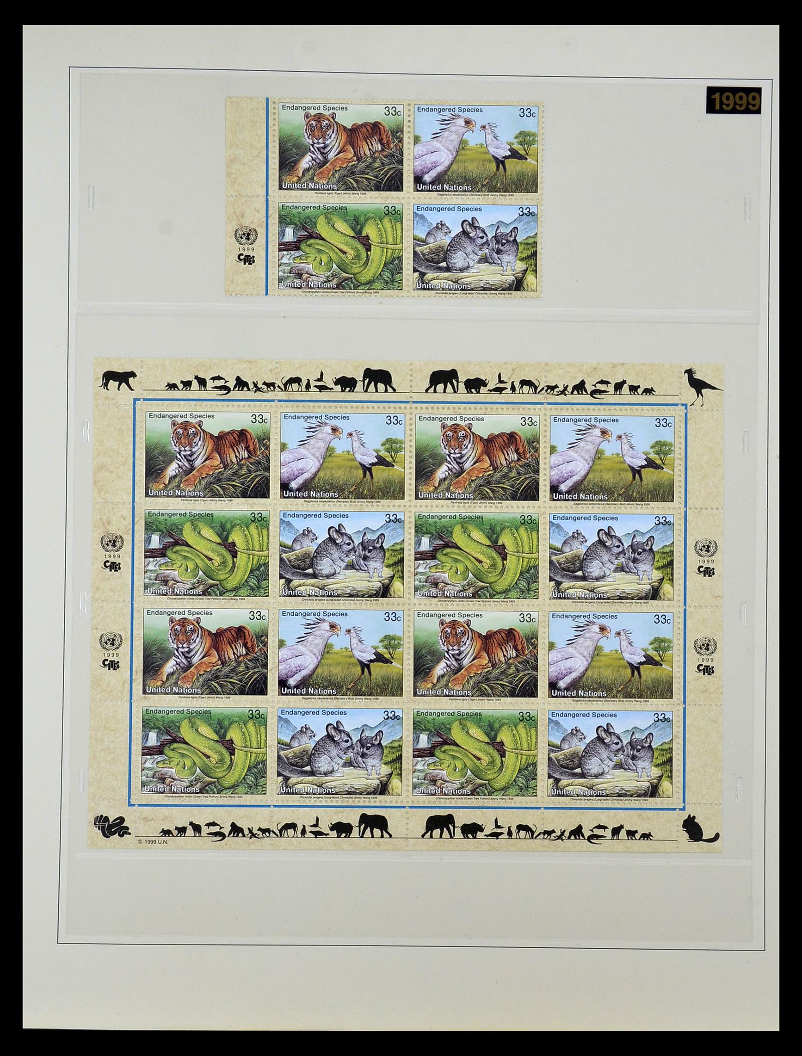 35045 0055 - Postzegelverzameling 35045 Verenigde Naties 1951-2013.