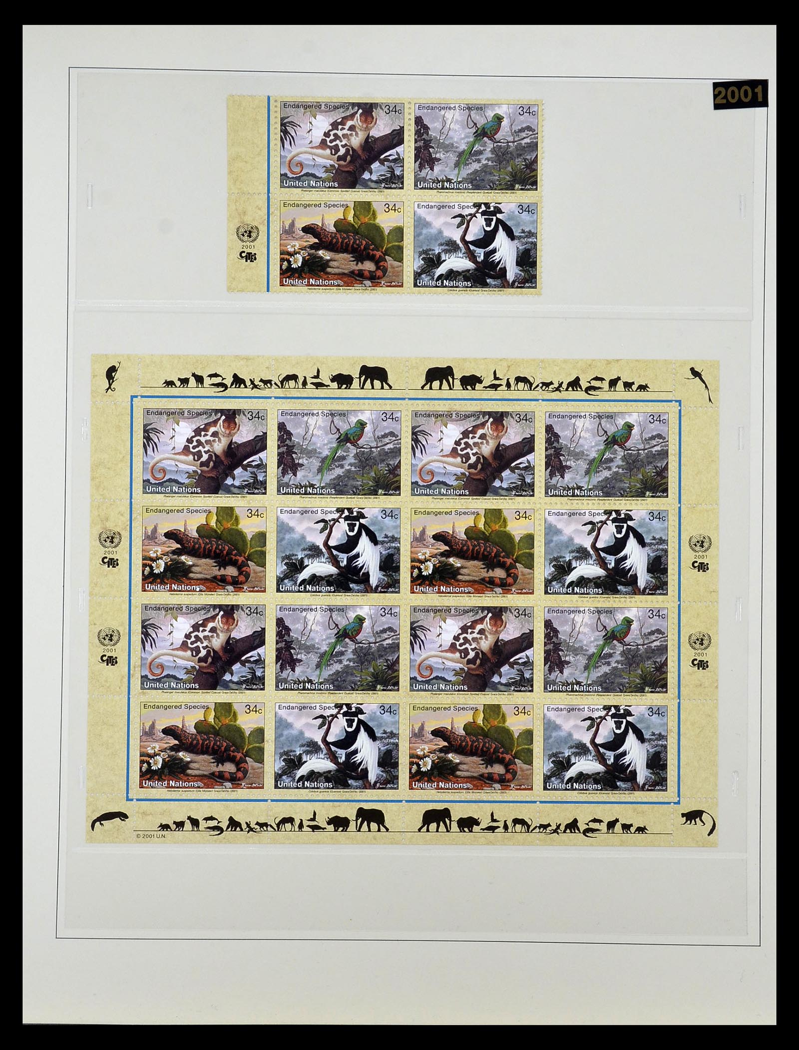 35045 0057 - Postzegelverzameling 35045 Verenigde Naties 1951-2013.
