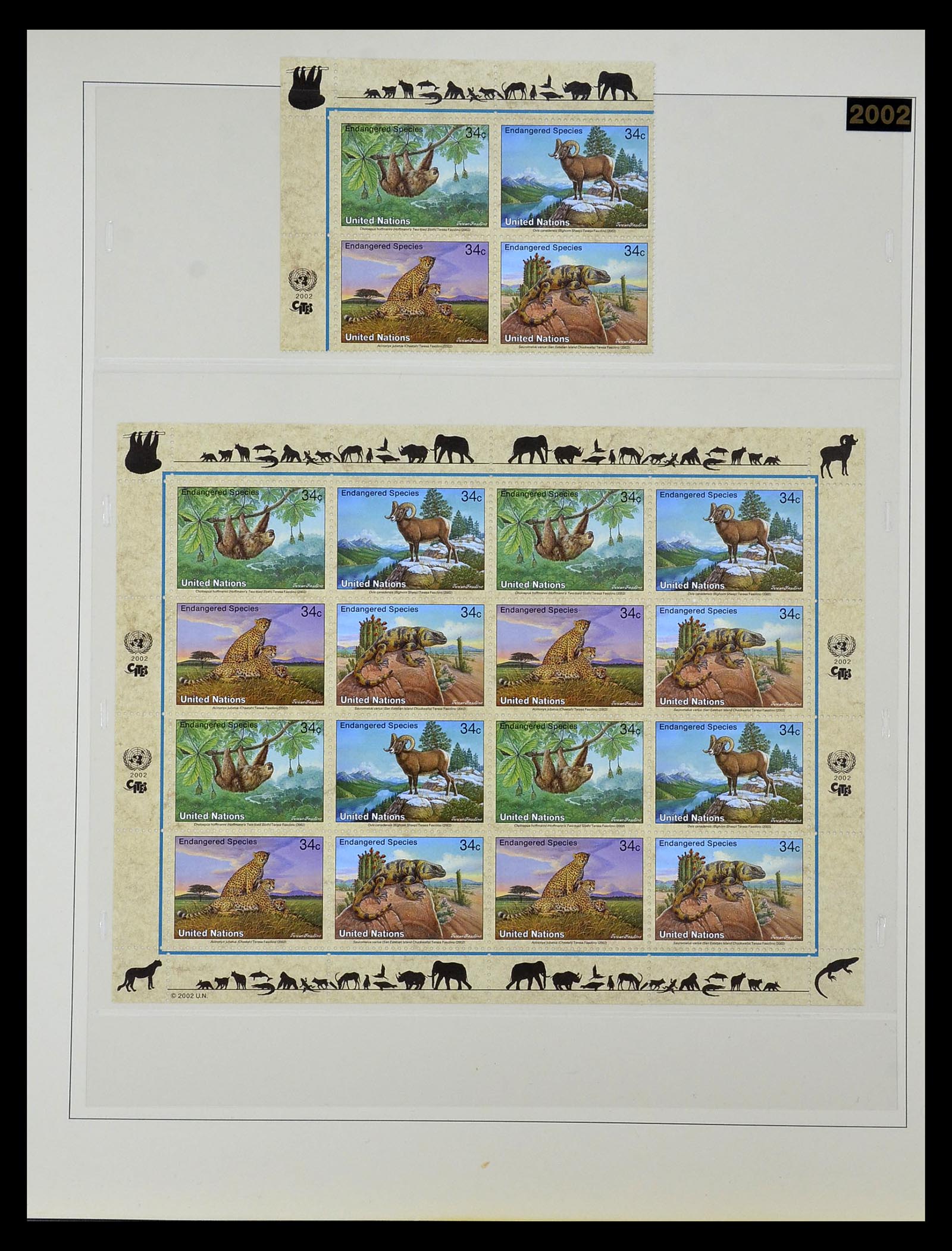 35045 0058 - Postzegelverzameling 35045 Verenigde Naties 1951-2013.