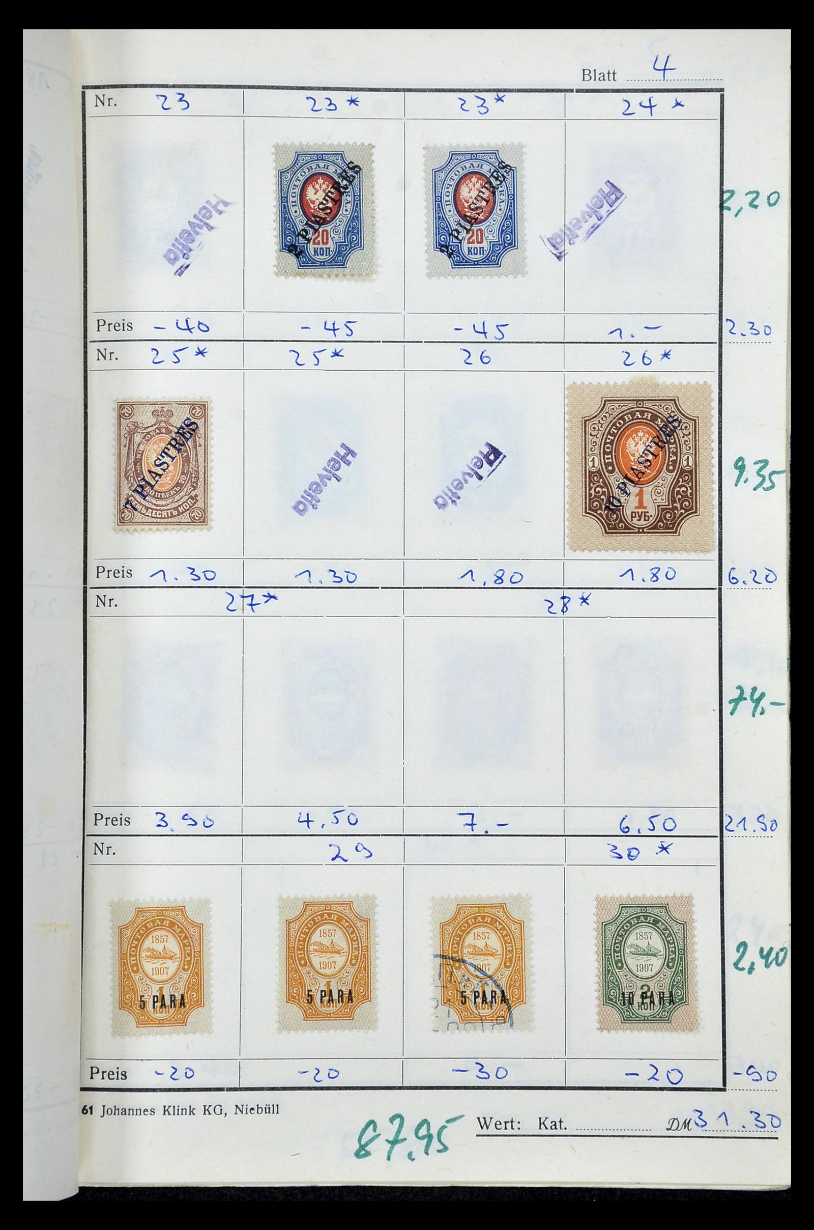 35046 020 - Postzegelverzameling 35046 Russische gebieden 1870-1930.