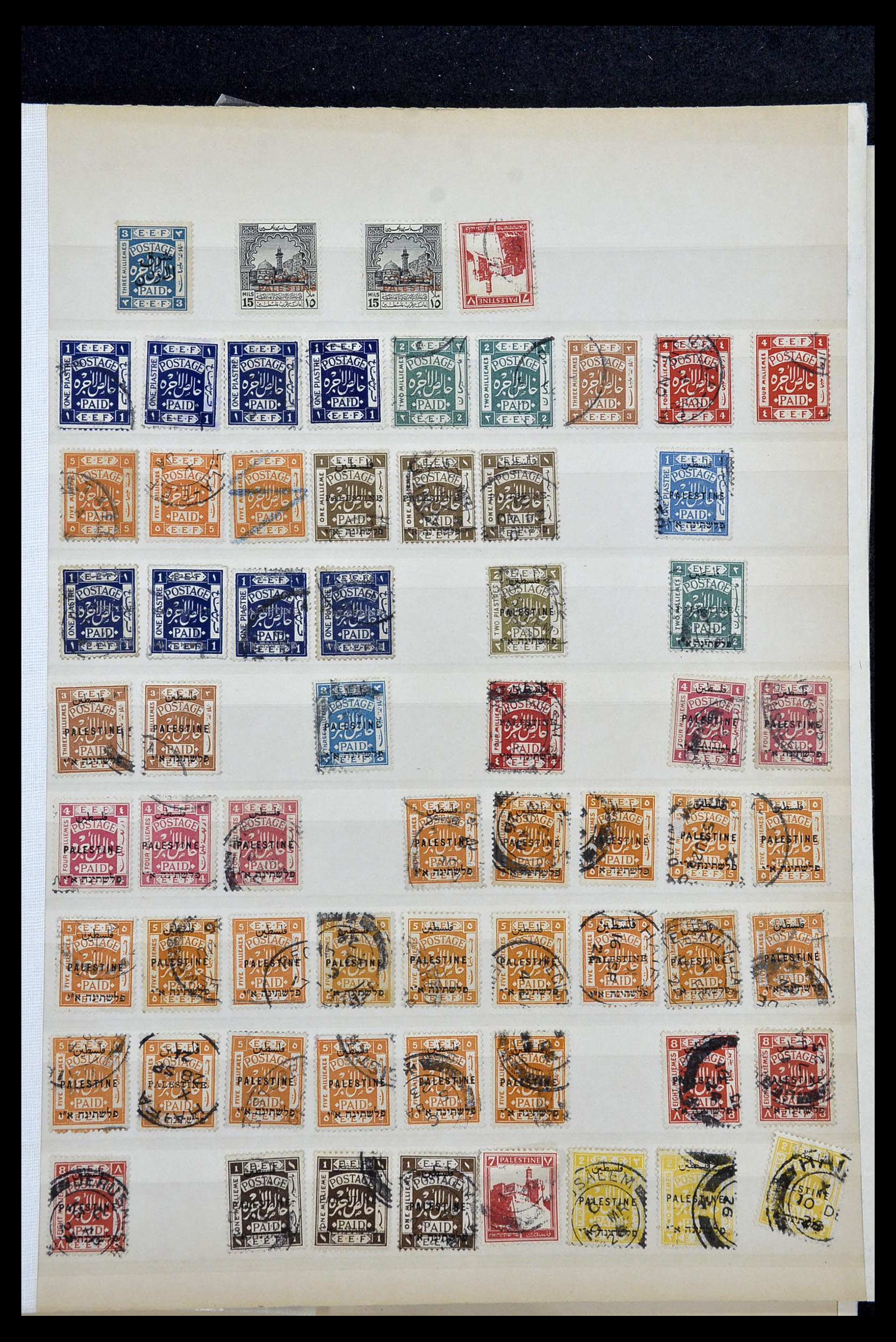 35047 001 - Postzegelverzameling 35047 Palestina 1920-1940.