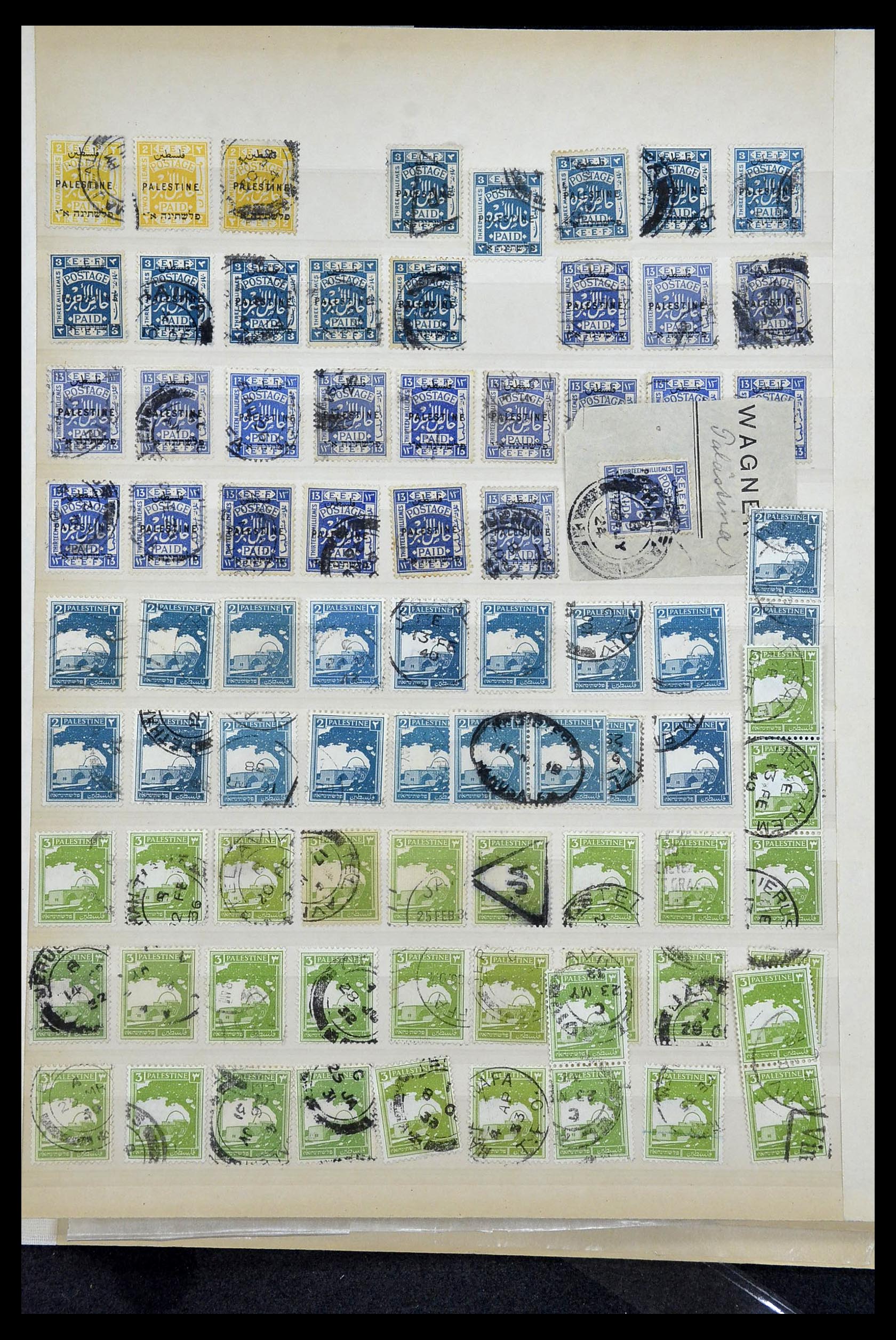 35047 002 - Postzegelverzameling 35047 Palestina 1920-1940.