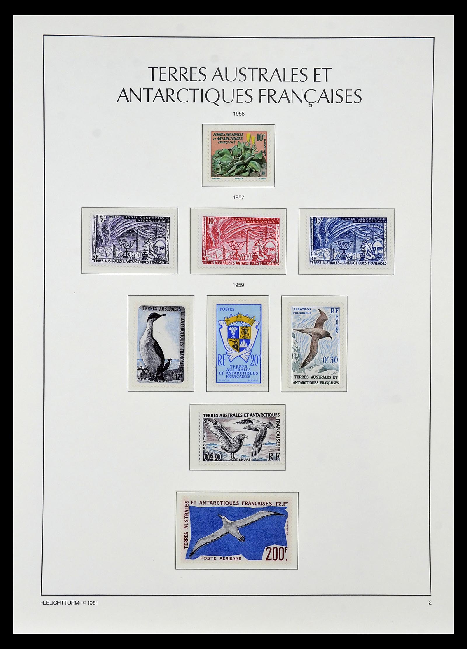 35051 002 - Postzegelverzameling 35051 Frans Antarctica 1948-2016.