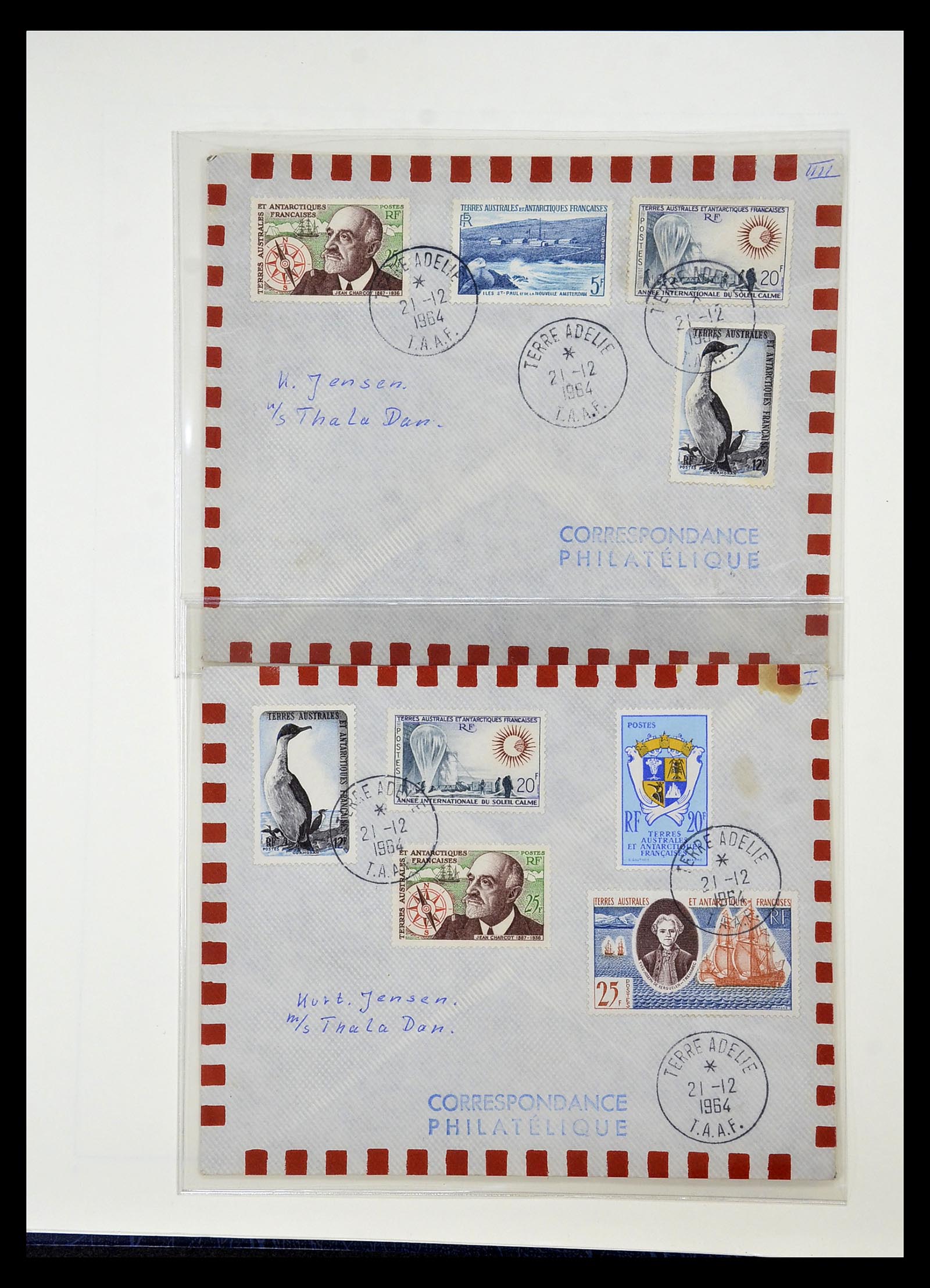 35051 004 - Postzegelverzameling 35051 Frans Antarctica 1948-2016.