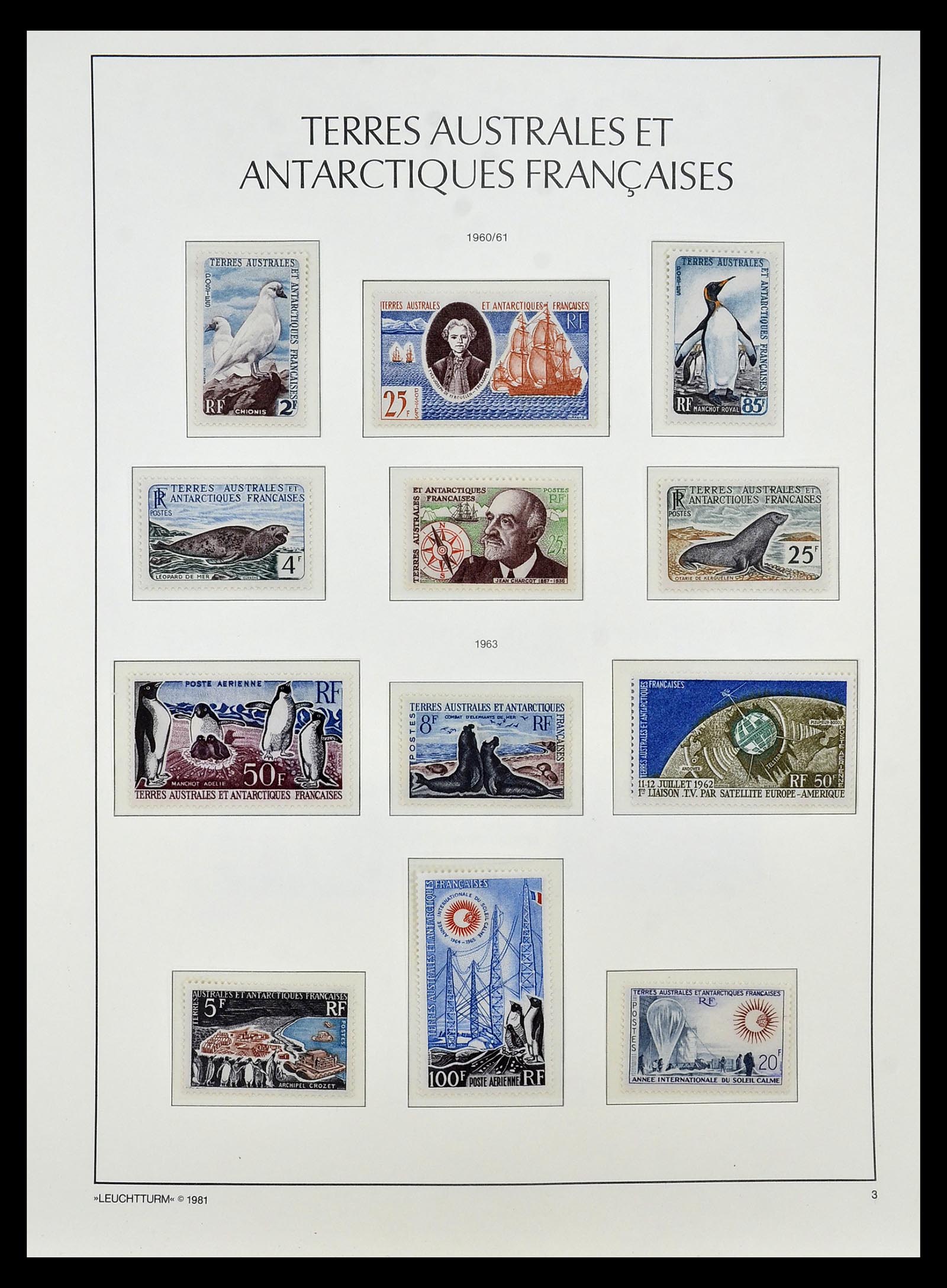 35051 005 - Postzegelverzameling 35051 Frans Antarctica 1948-2016.