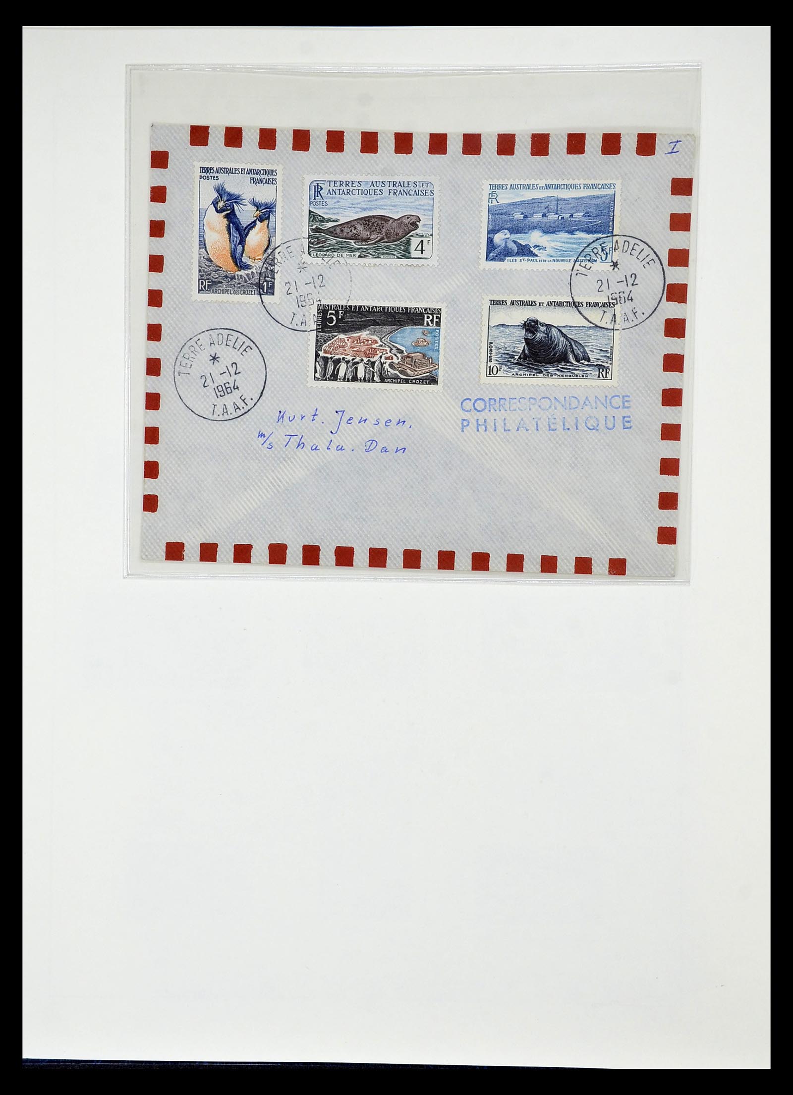 35051 007 - Postzegelverzameling 35051 Frans Antarctica 1948-2016.