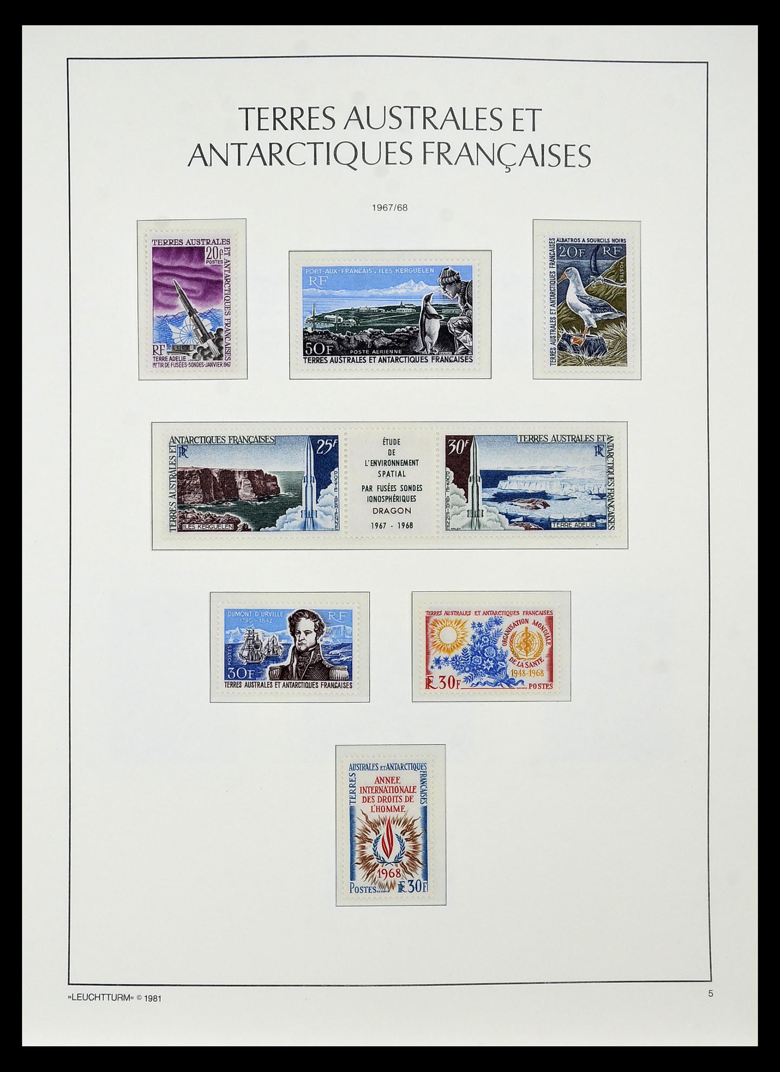 35051 008 - Postzegelverzameling 35051 Frans Antarctica 1948-2016.