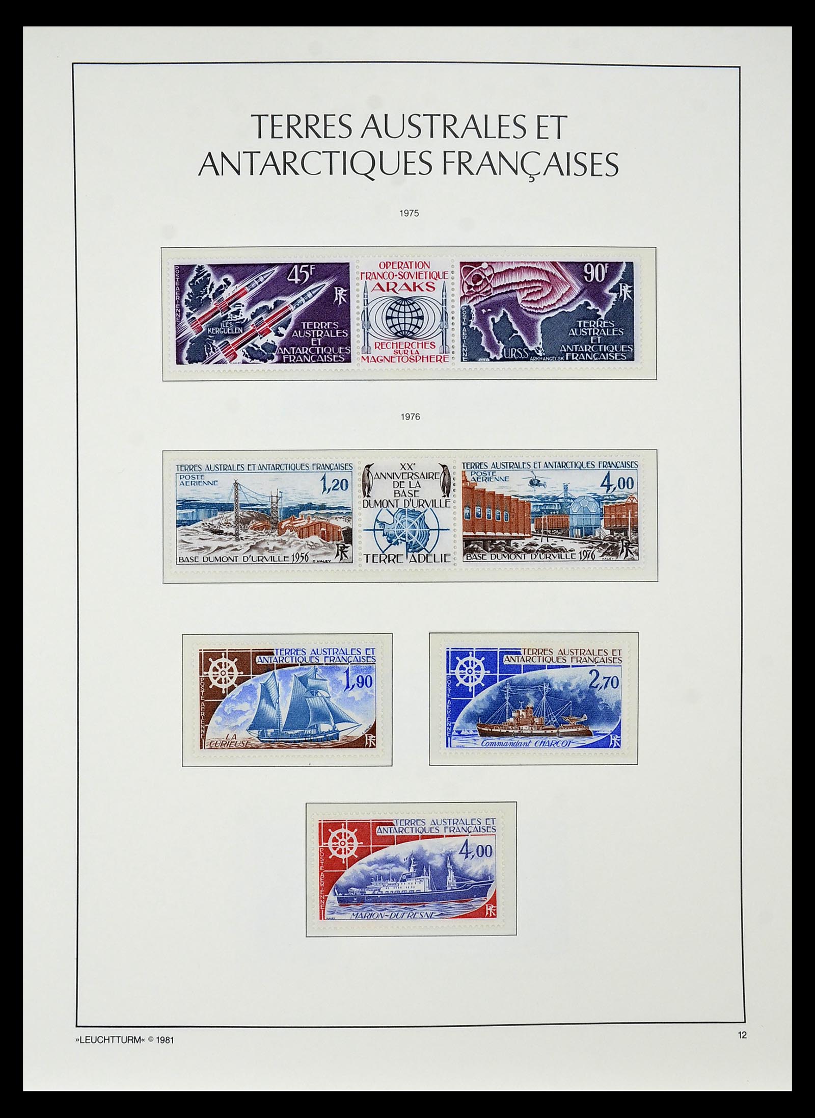 35051 015 - Postzegelverzameling 35051 Frans Antarctica 1948-2016.