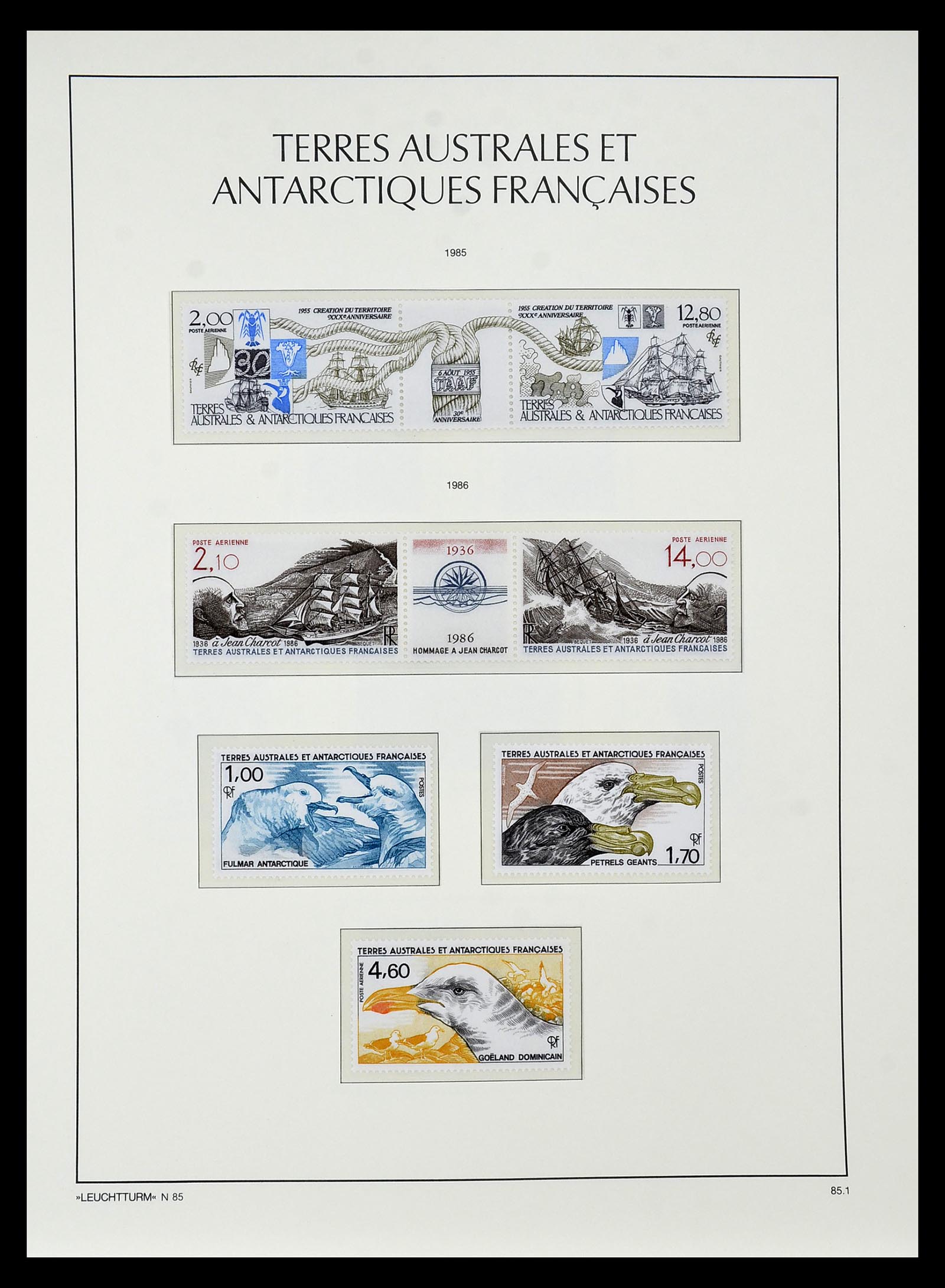 35051 028 - Postzegelverzameling 35051 Frans Antarctica 1948-2016.