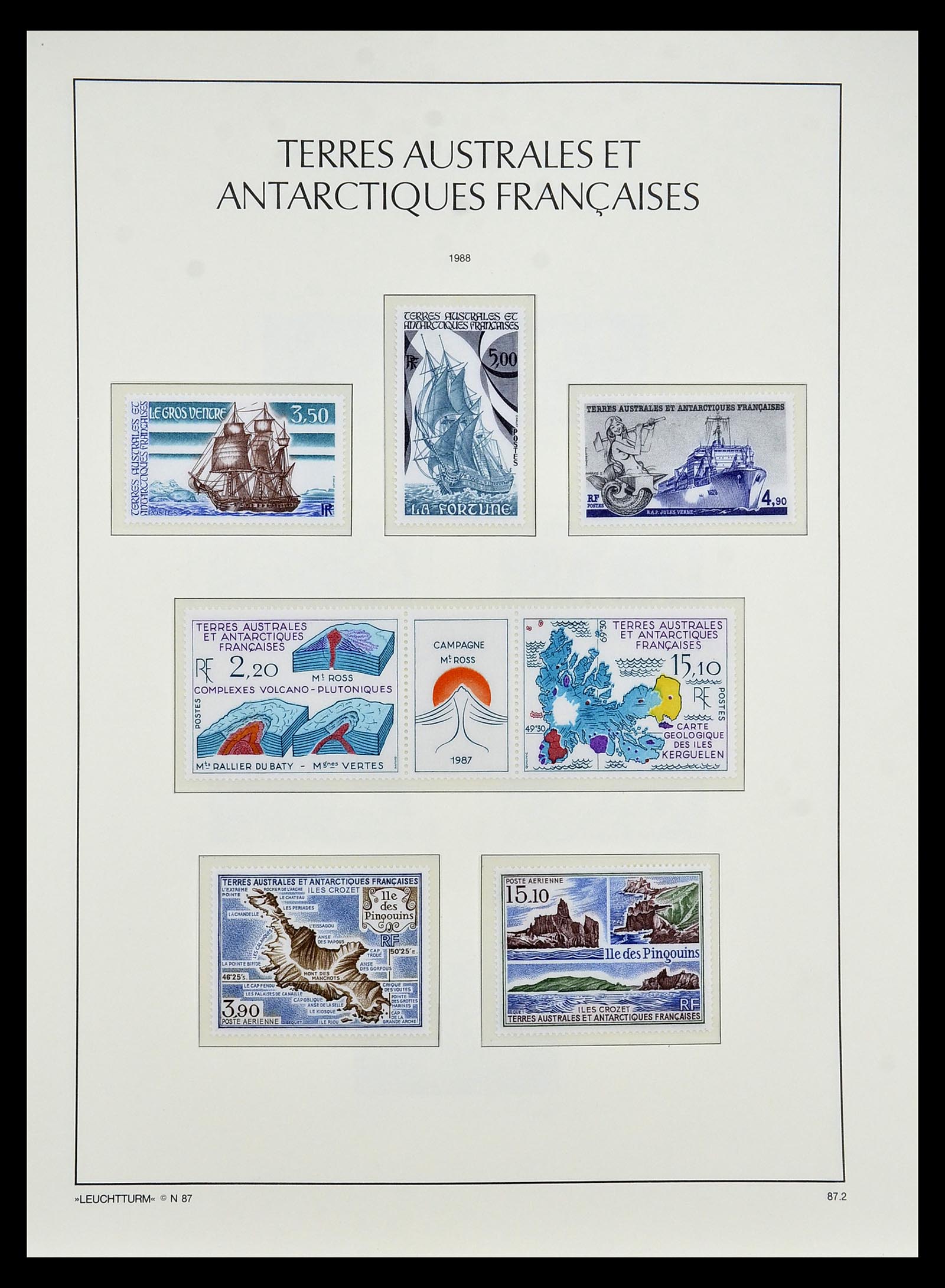 35051 032 - Postzegelverzameling 35051 Frans Antarctica 1948-2016.