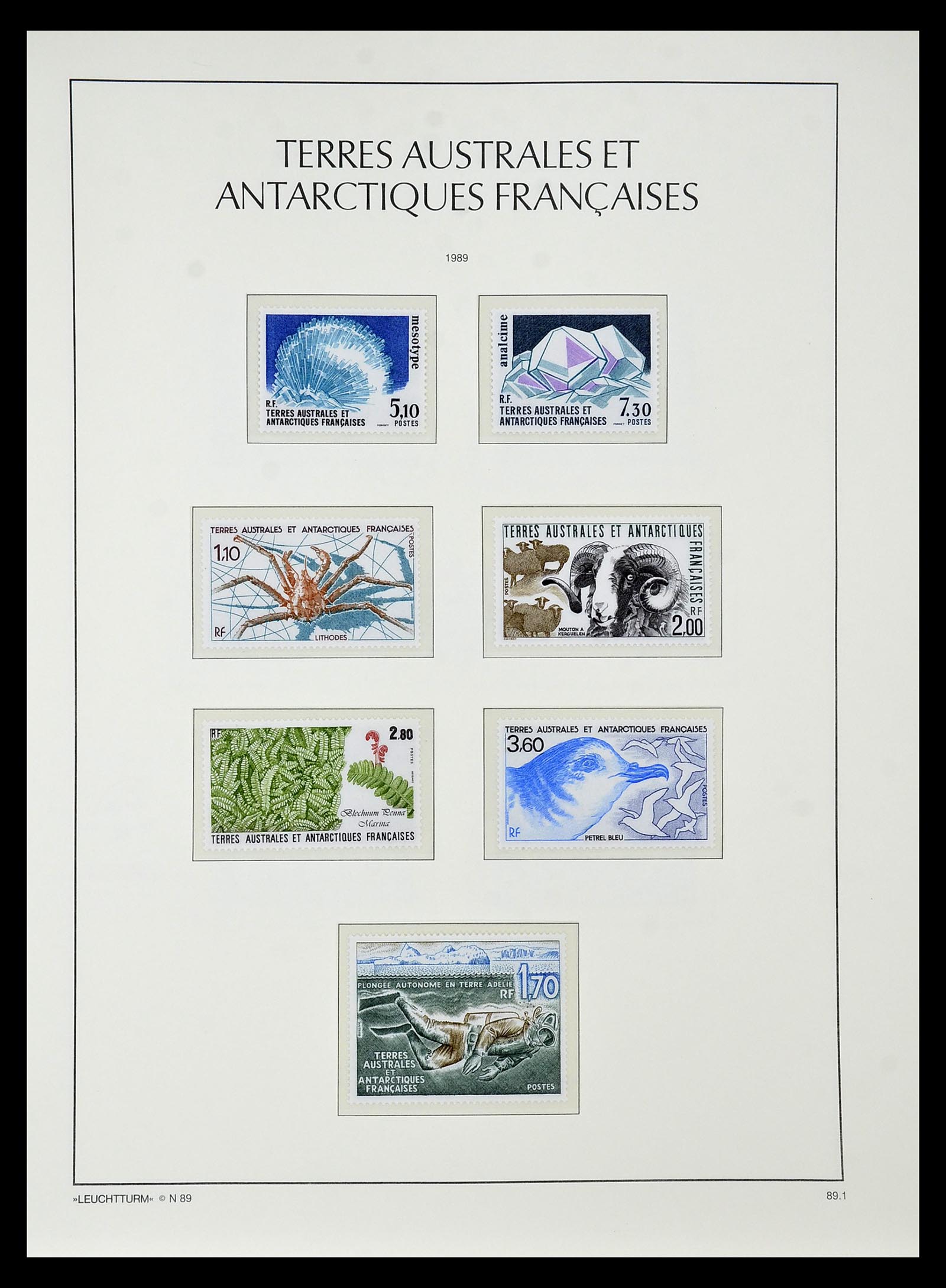 35051 033 - Postzegelverzameling 35051 Frans Antarctica 1948-2016.