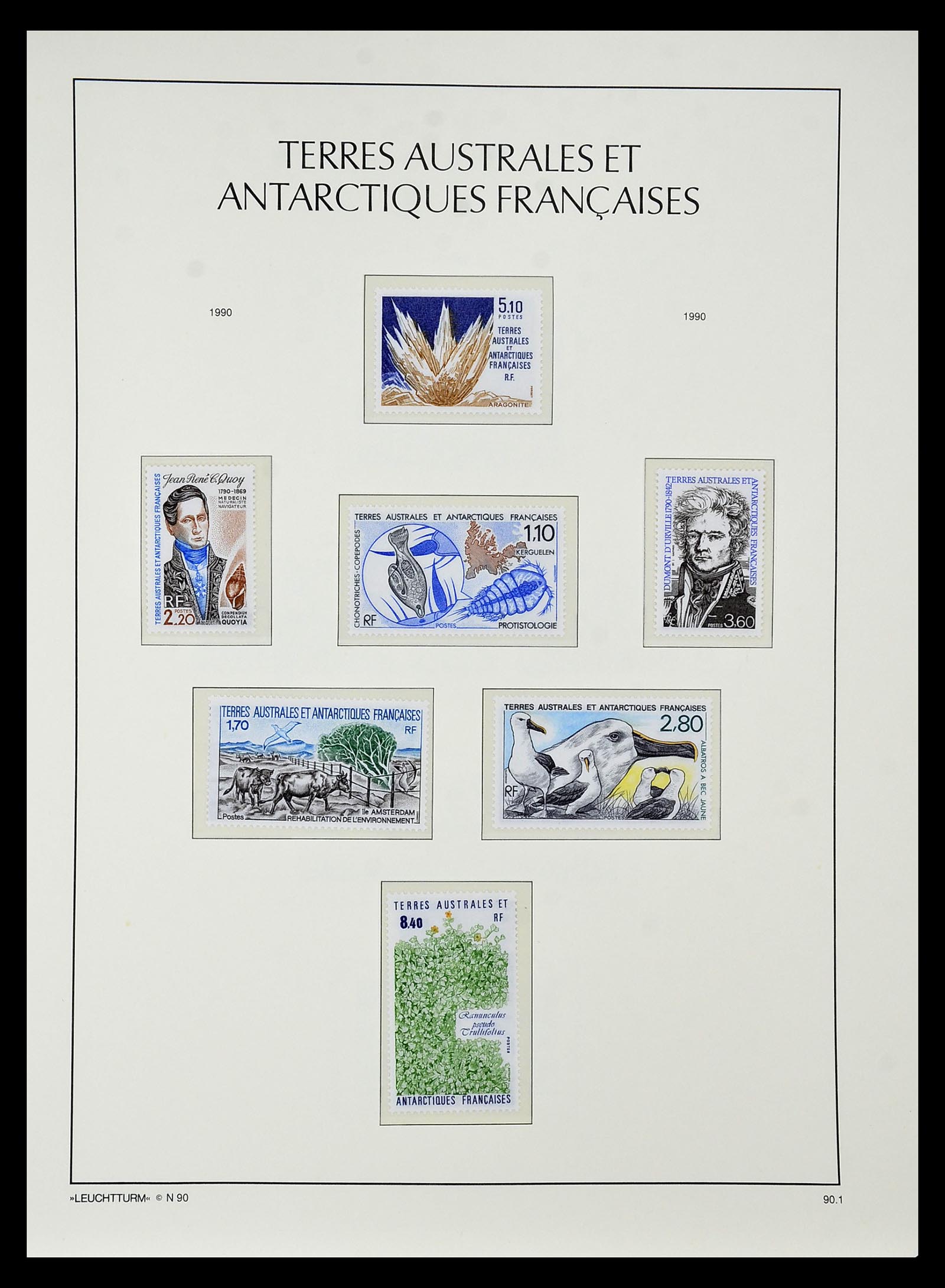 35051 036 - Postzegelverzameling 35051 Frans Antarctica 1948-2016.