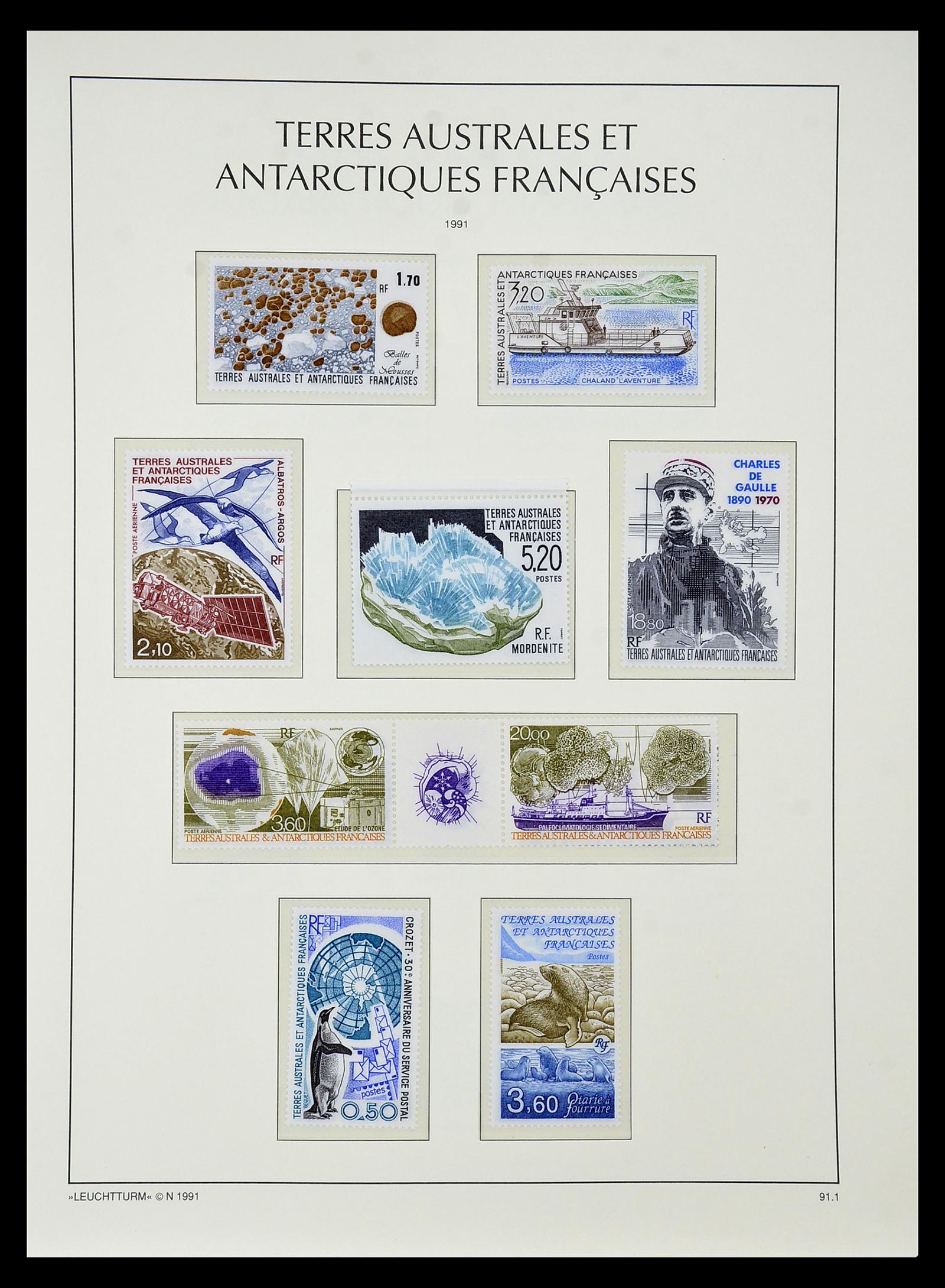 35051 038 - Postzegelverzameling 35051 Frans Antarctica 1948-2016.