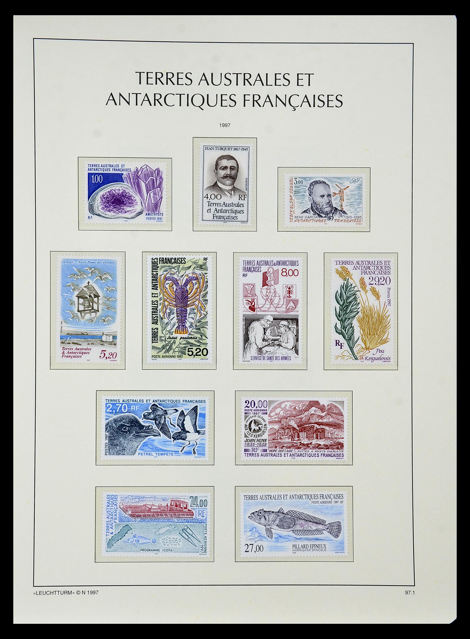 35051 049 - Postzegelverzameling 35051 Frans Antarctica 1948-2016.