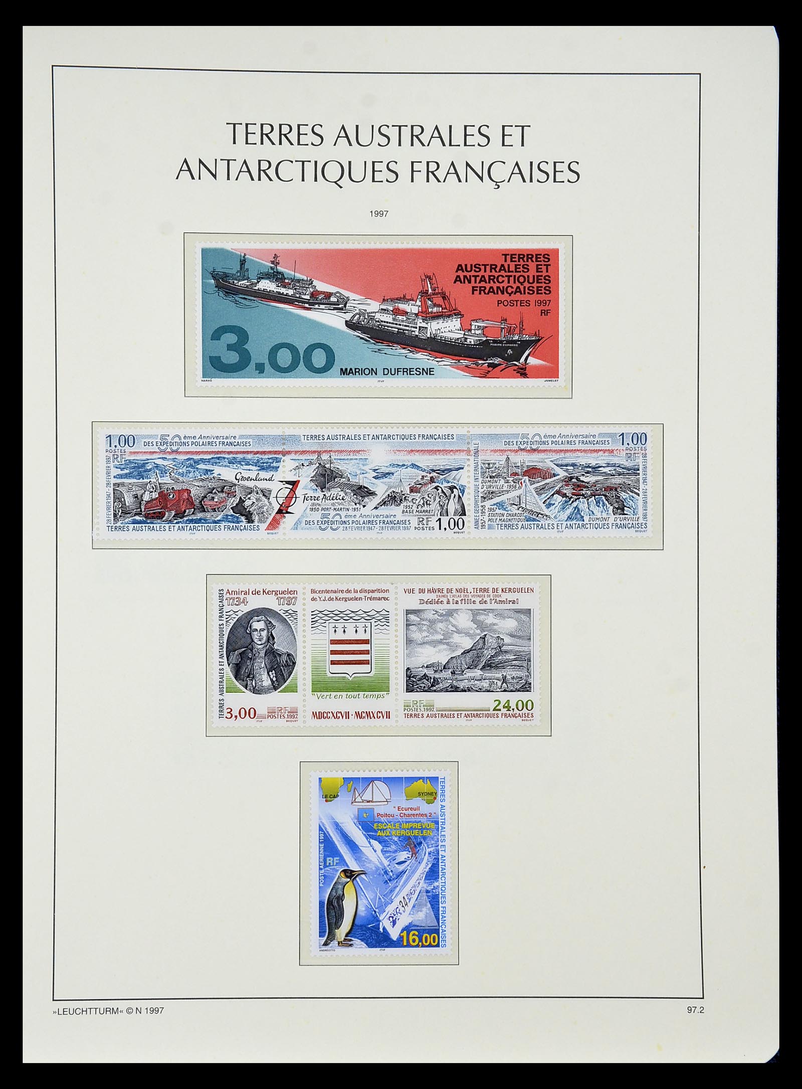 35051 050 - Postzegelverzameling 35051 Frans Antarctica 1948-2016.