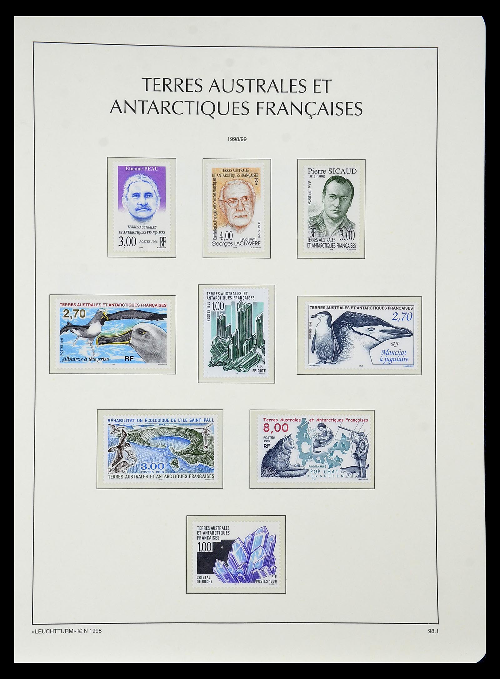 35051 051 - Postzegelverzameling 35051 Frans Antarctica 1948-2016.