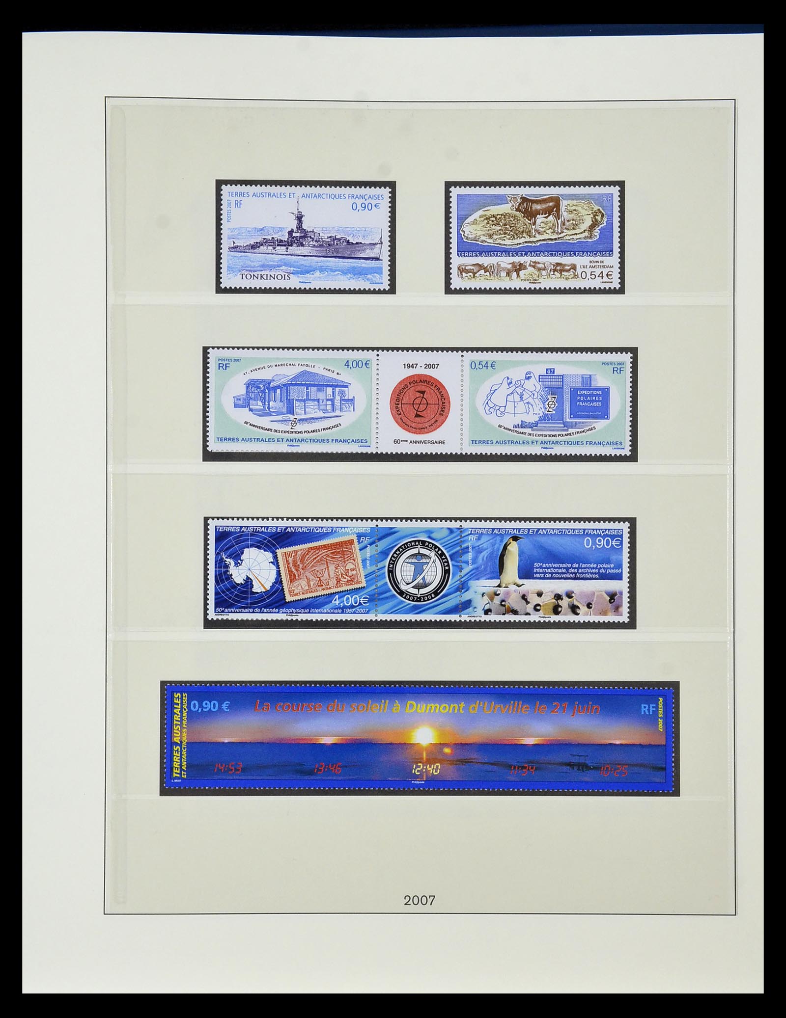 35051 083 - Postzegelverzameling 35051 Frans Antarctica 1948-2016.