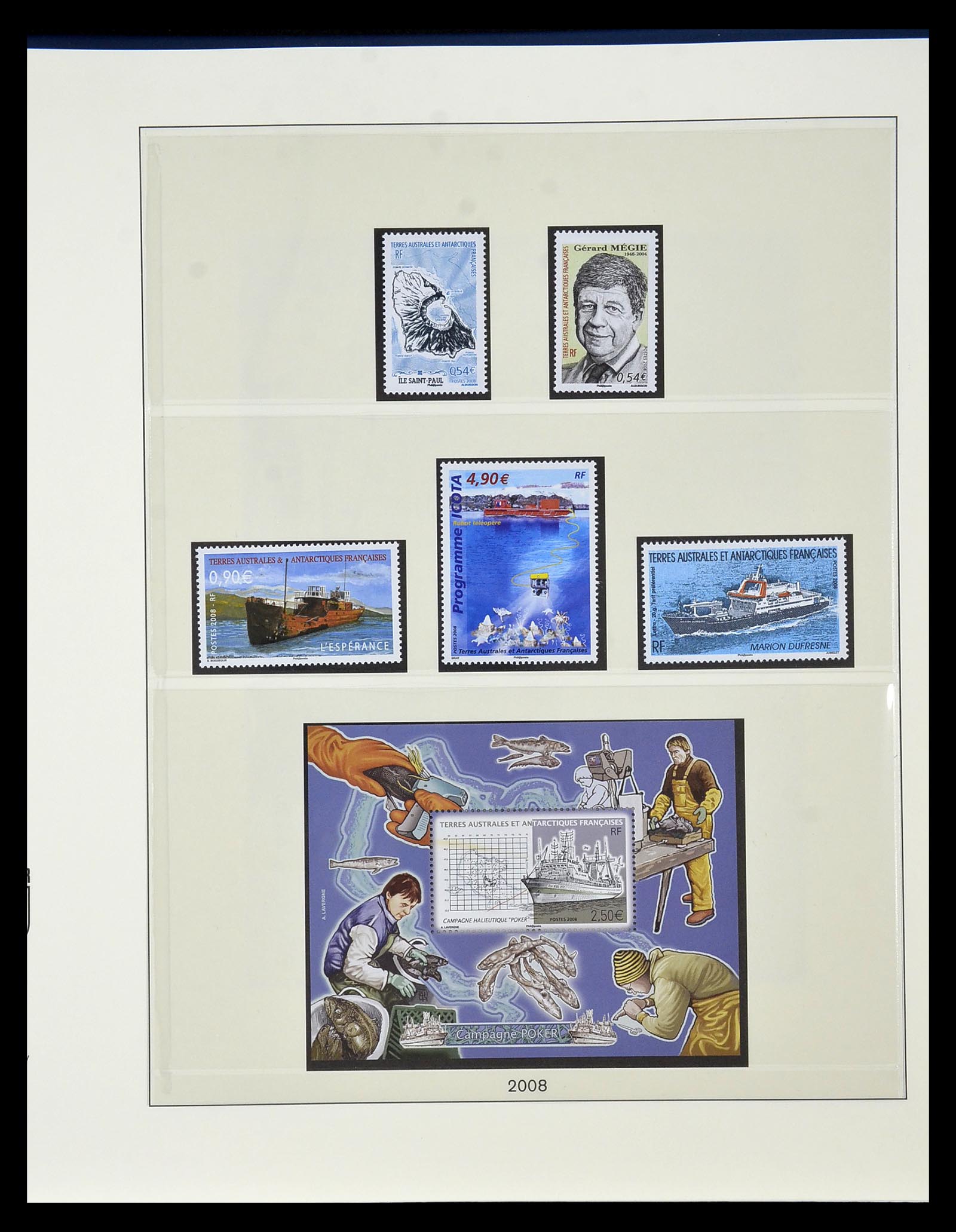 35051 088 - Postzegelverzameling 35051 Frans Antarctica 1948-2016.