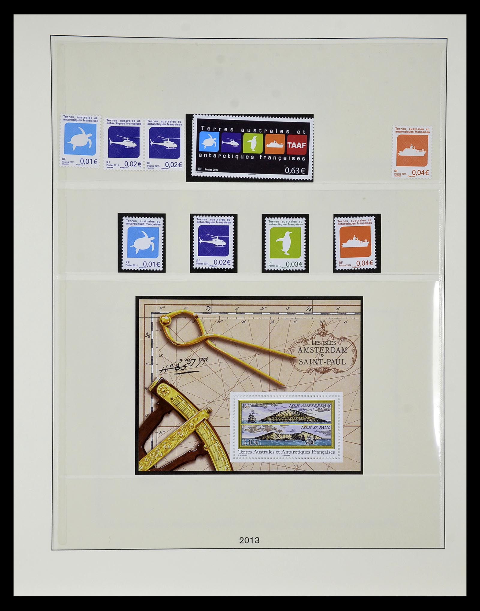 35051 105 - Postzegelverzameling 35051 Frans Antarctica 1948-2016.