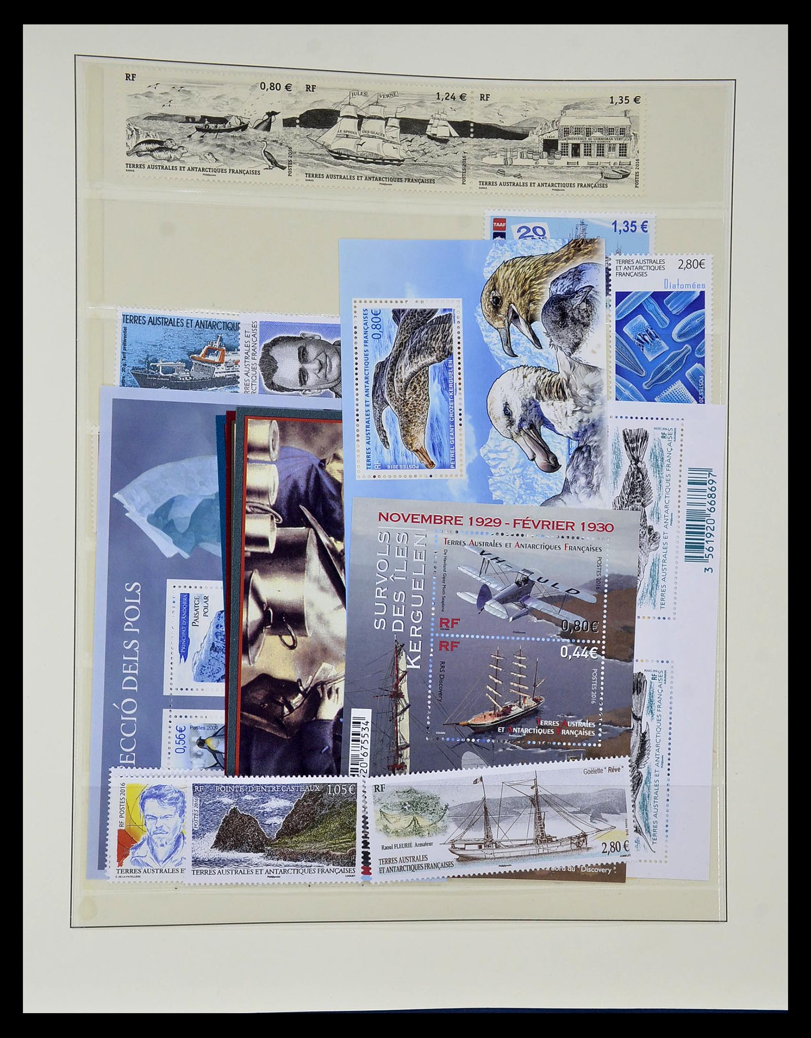 35051 119 - Postzegelverzameling 35051 Frans Antarctica 1948-2016.