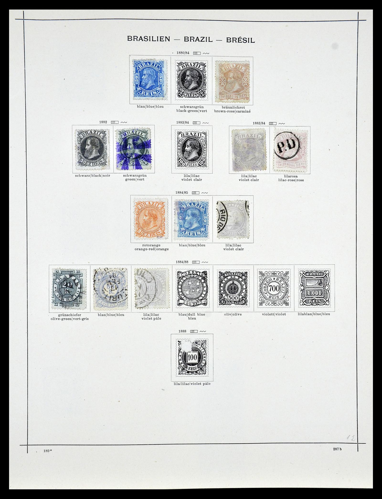 35054 044 - Postzegelverzameling 35054 Amerika 1851-1930.