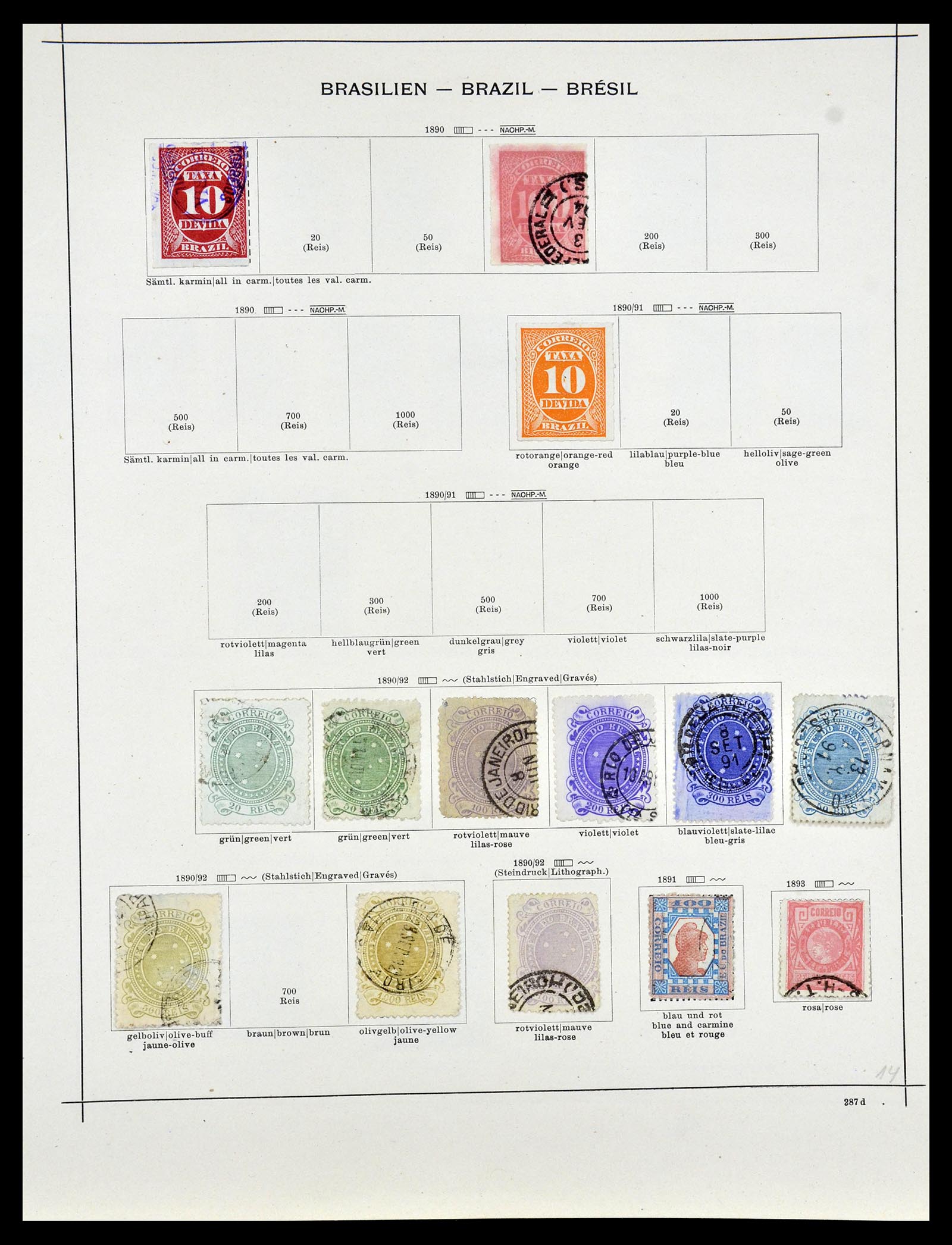 35054 046 - Postzegelverzameling 35054 Amerika 1851-1930.