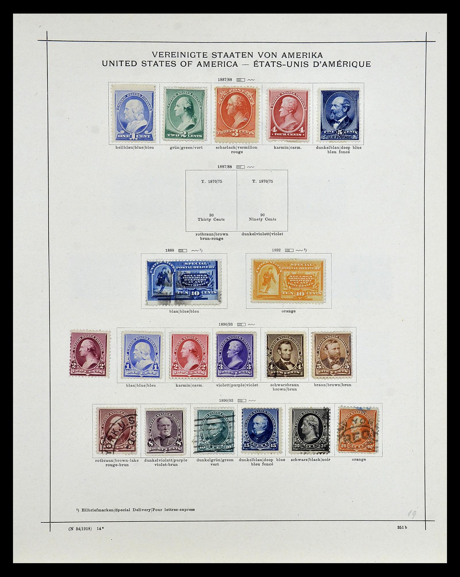 35054 241 - Postzegelverzameling 35054 Amerika 1851-1930.