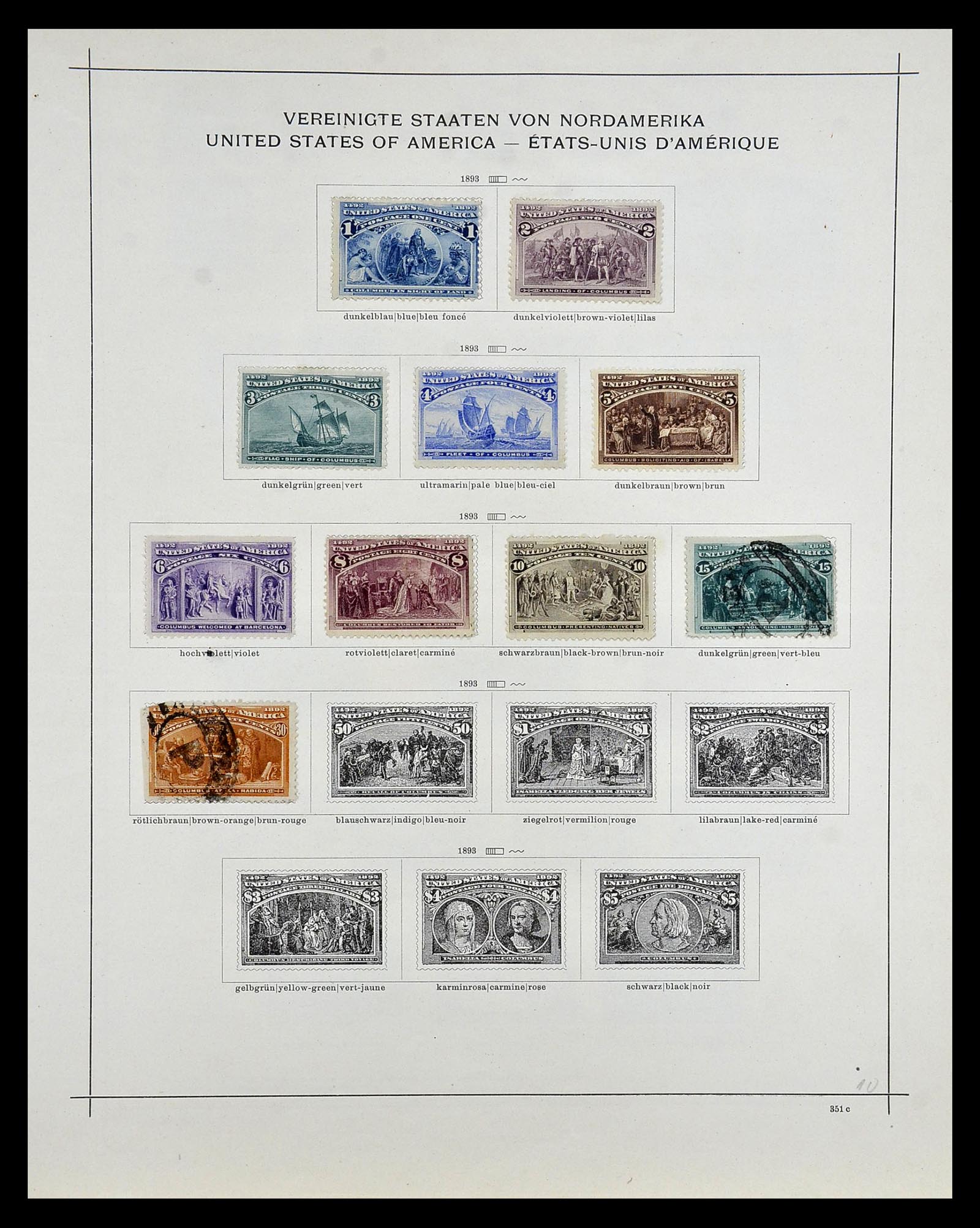 35054 242 - Postzegelverzameling 35054 Amerika 1851-1930.