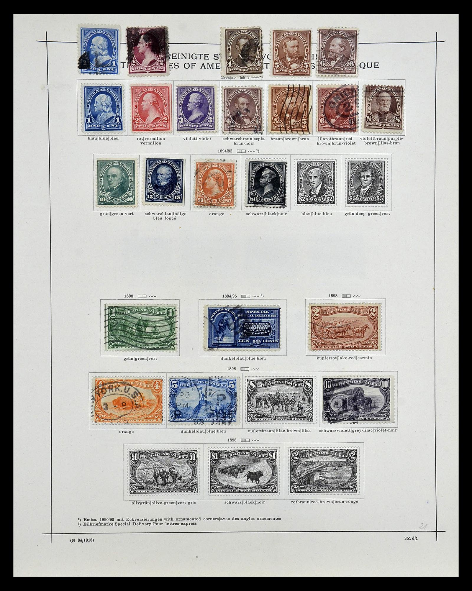 35054 243 - Postzegelverzameling 35054 Amerika 1851-1930.