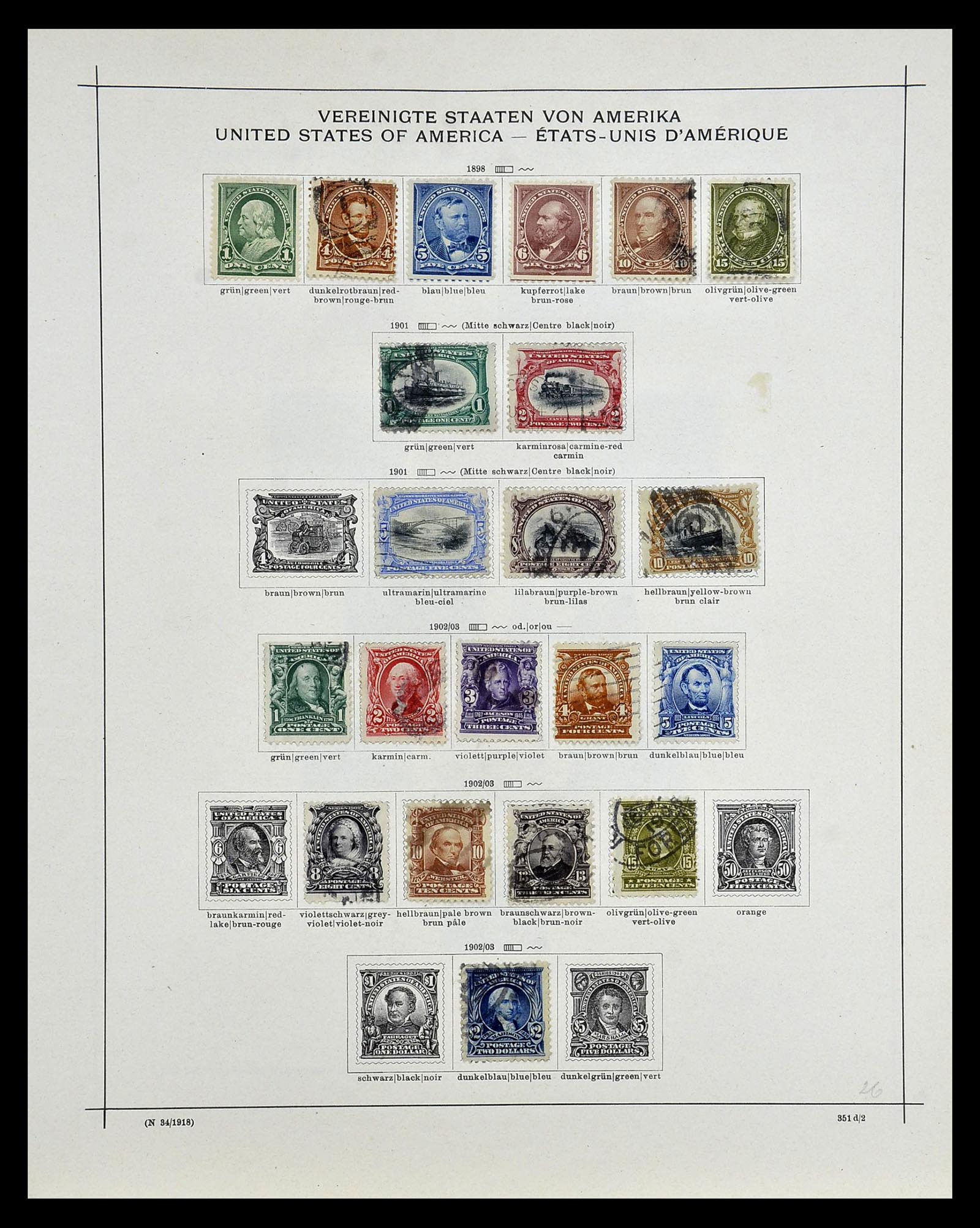35054 244 - Postzegelverzameling 35054 Amerika 1851-1930.
